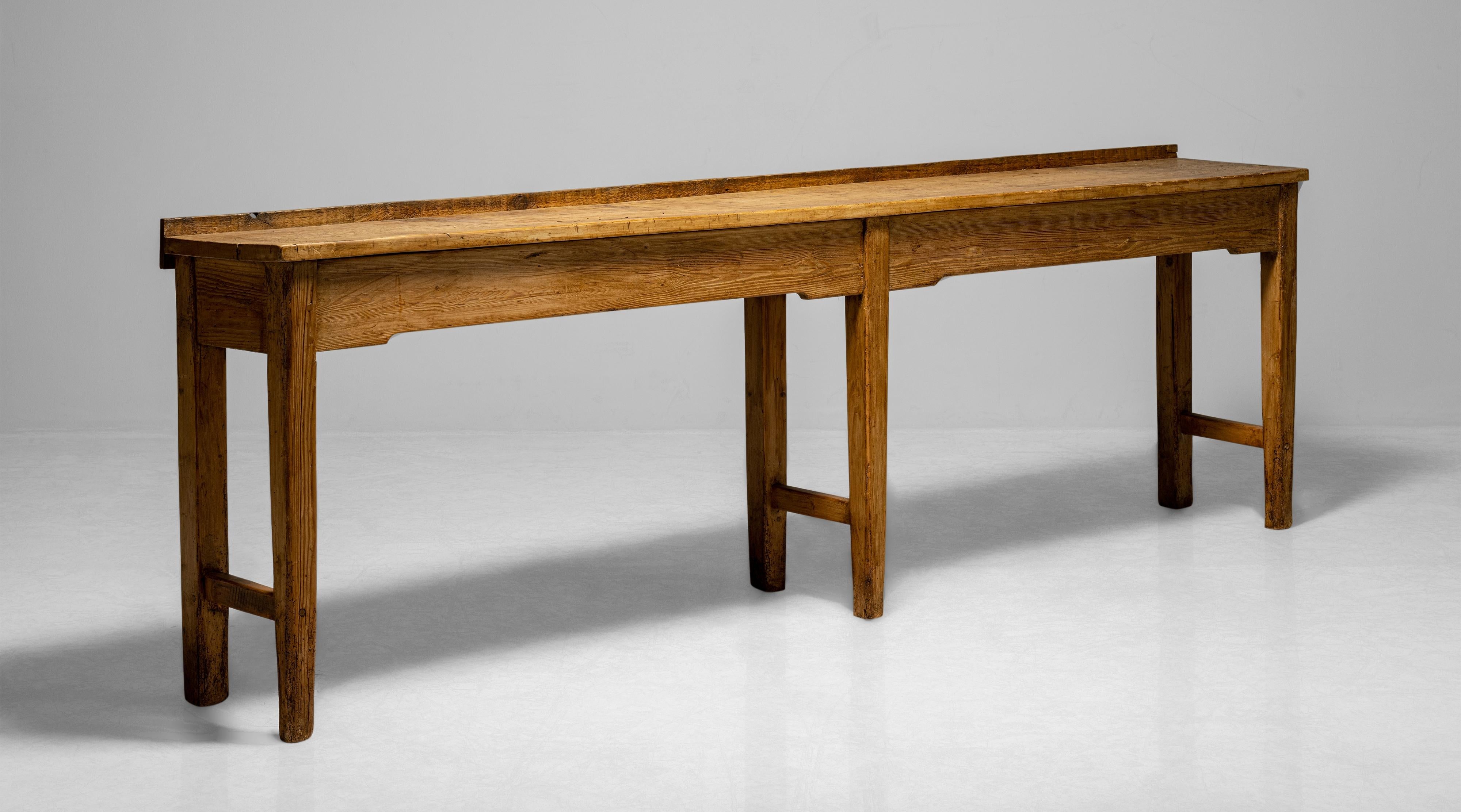 Butchers Bench Work Table, England circa 1890 In Good Condition In Culver City, CA