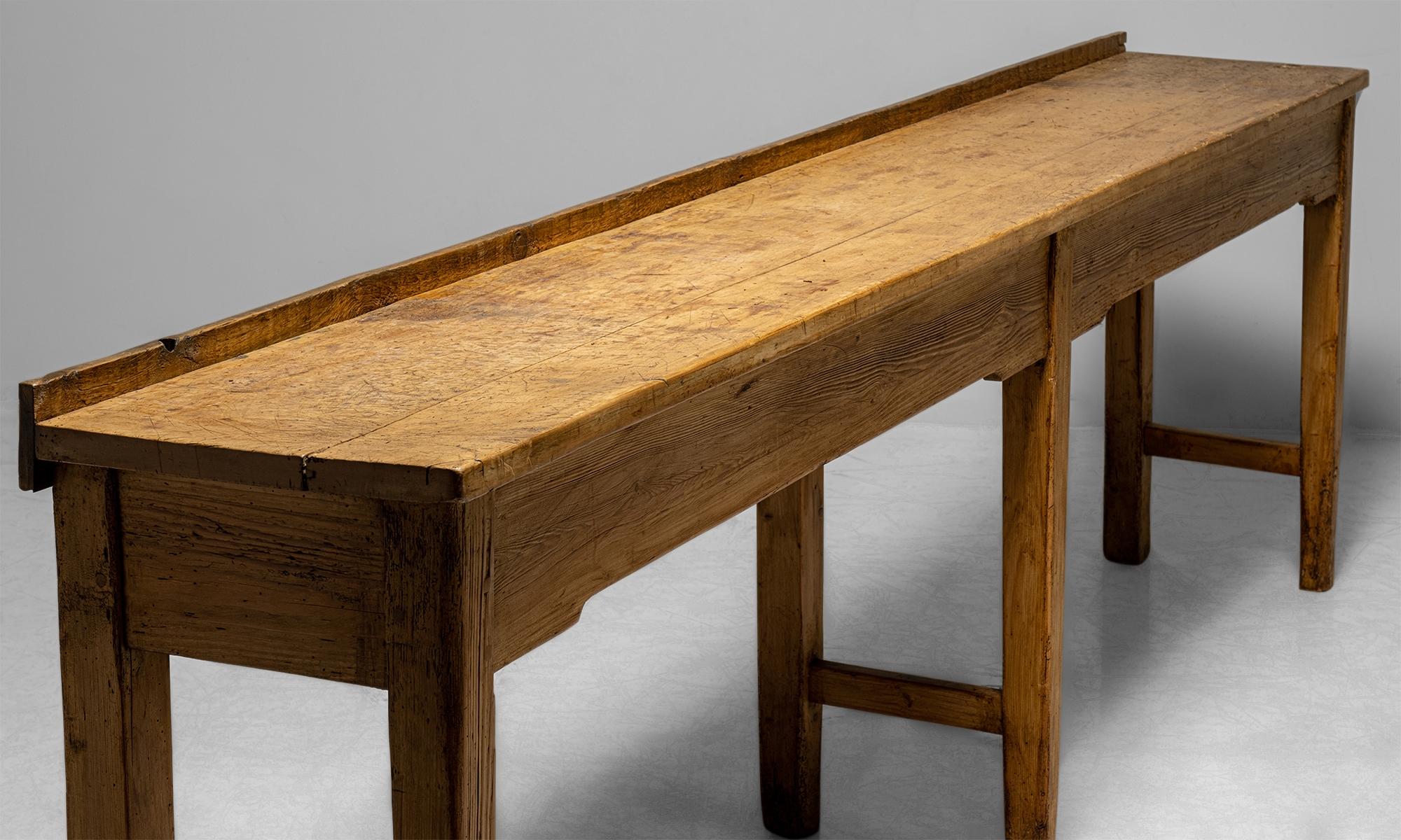 Beech Butchers Bench Work Table, England circa 1890