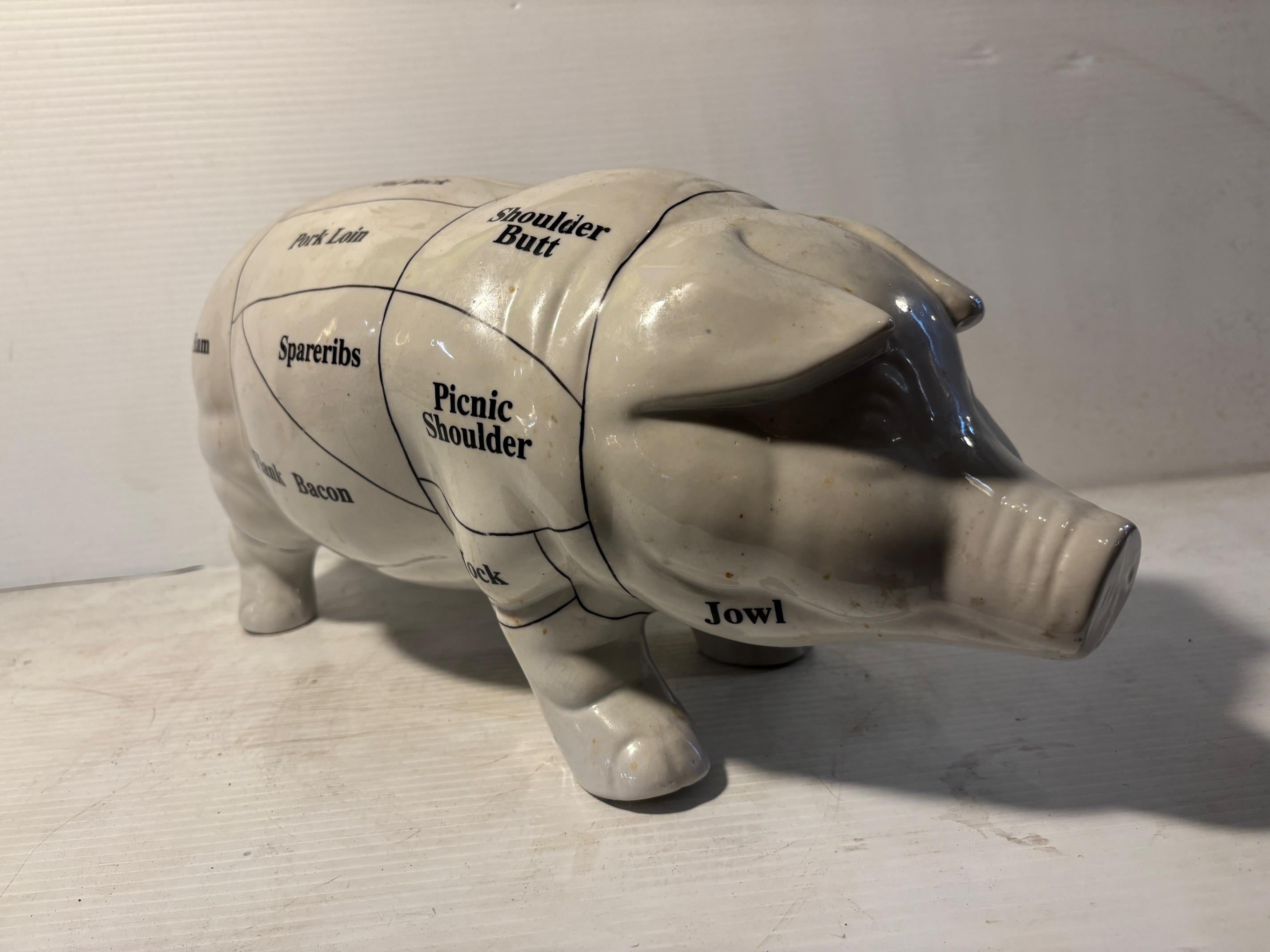 Ceramic Butcher's Piggy Bank For Sale