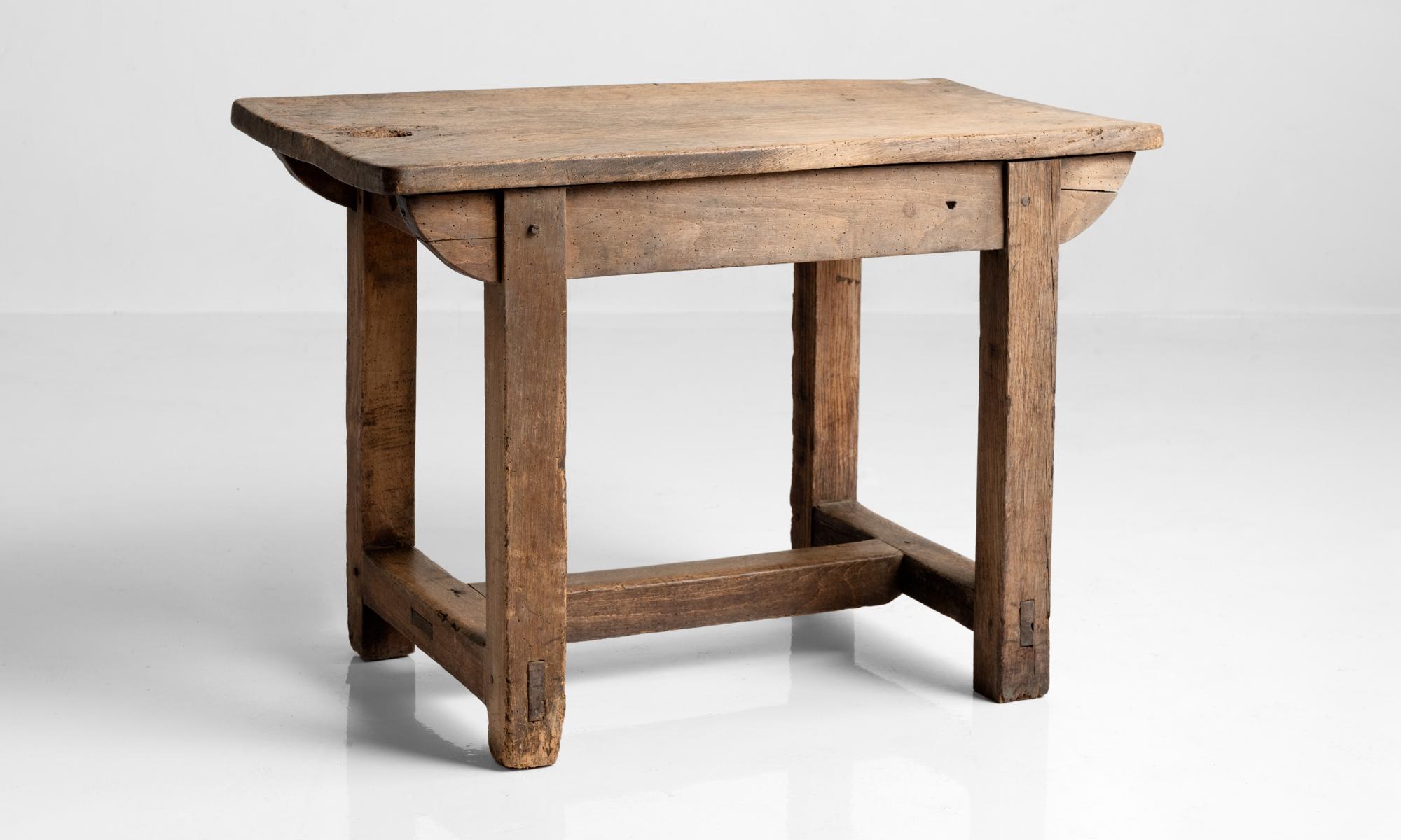 Butcher's Prep table, England, circa 1730.

Simple form with beautiful patina.