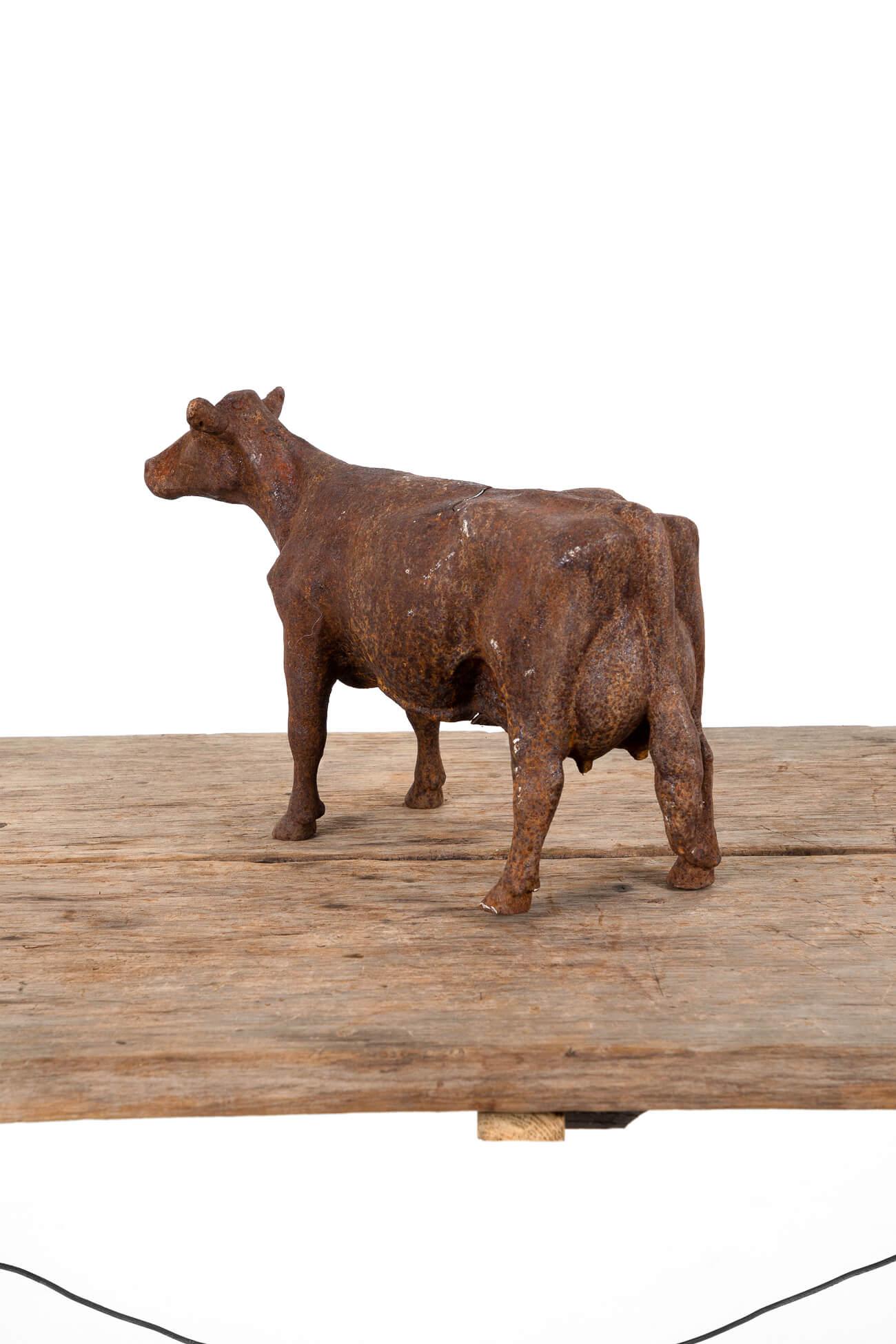 Edwardian Butcher’S Shop Display Cow in Cast Iron, circa 1900