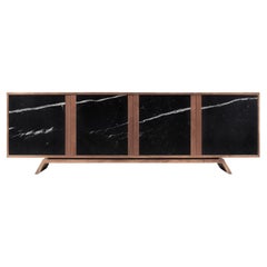 Butler Sideboard - Walnut  Nero Marquina - 200cm