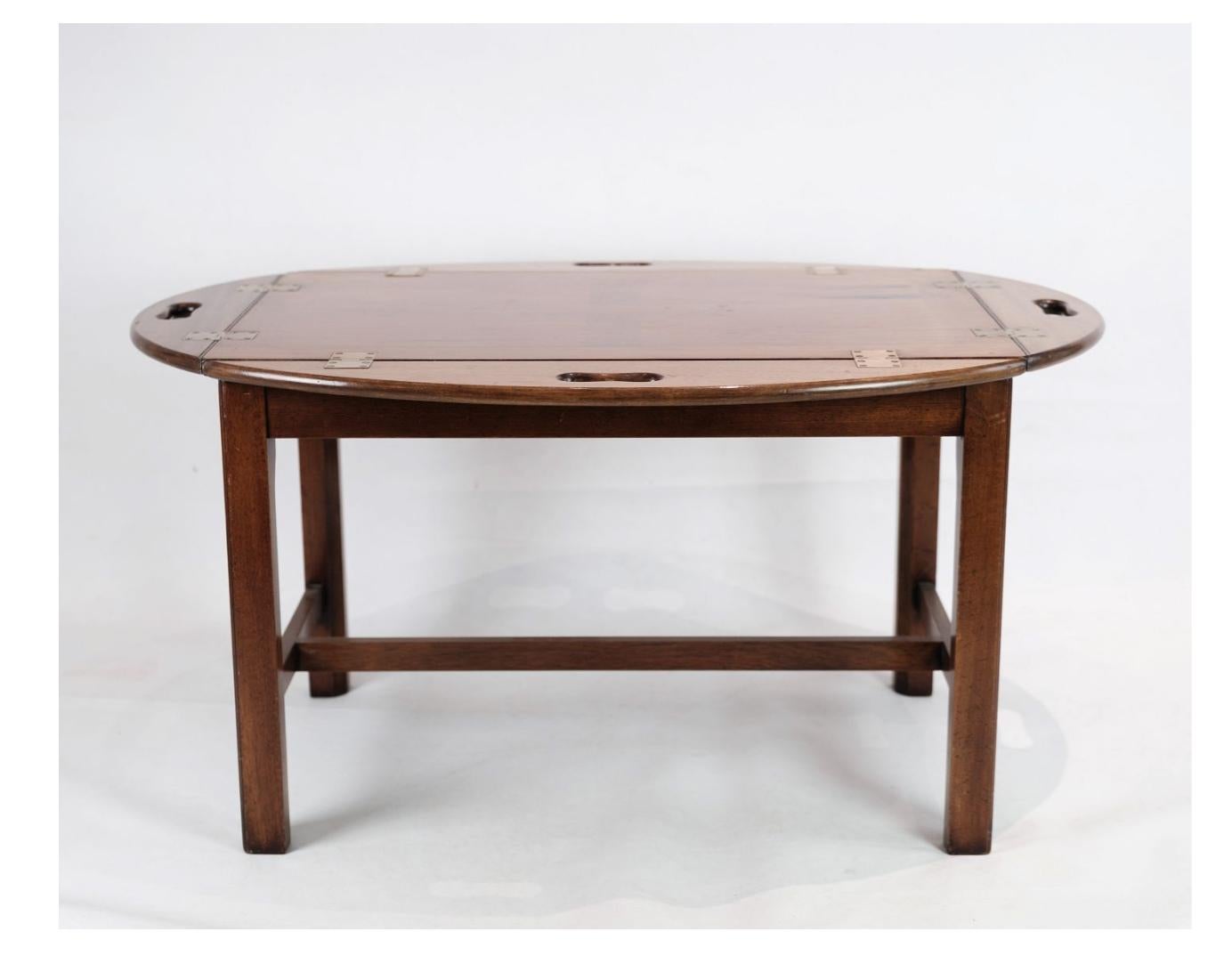 Butler Tisch aus Mahagoni aus den 1950er Jahren (Moderne der Mitte des Jahrhunderts) im Angebot