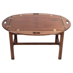Mesa de mayordomo de caoba de los años 50
