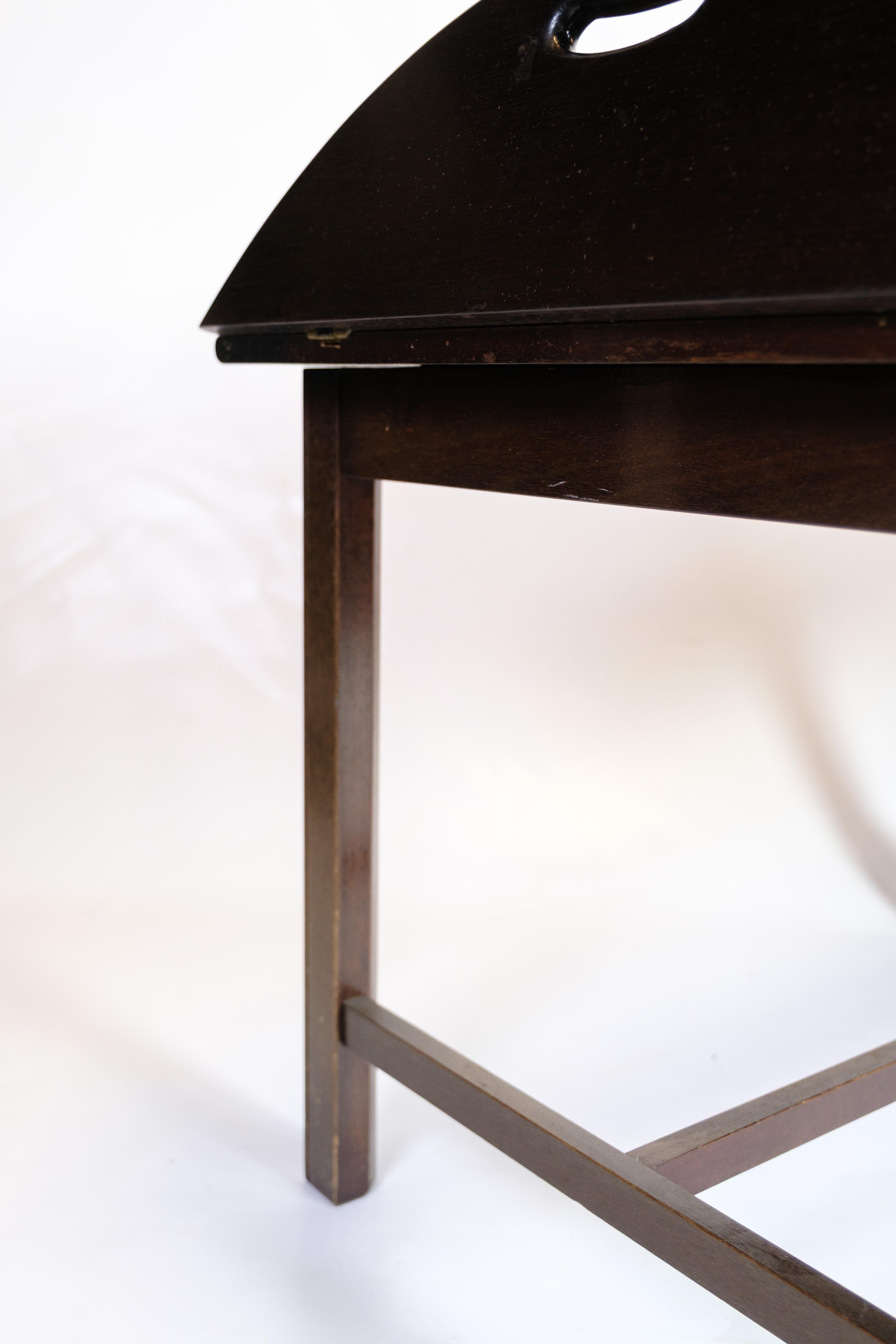 Mesa de mayordomo de caoba, diseño danés de los años 60 en venta 4