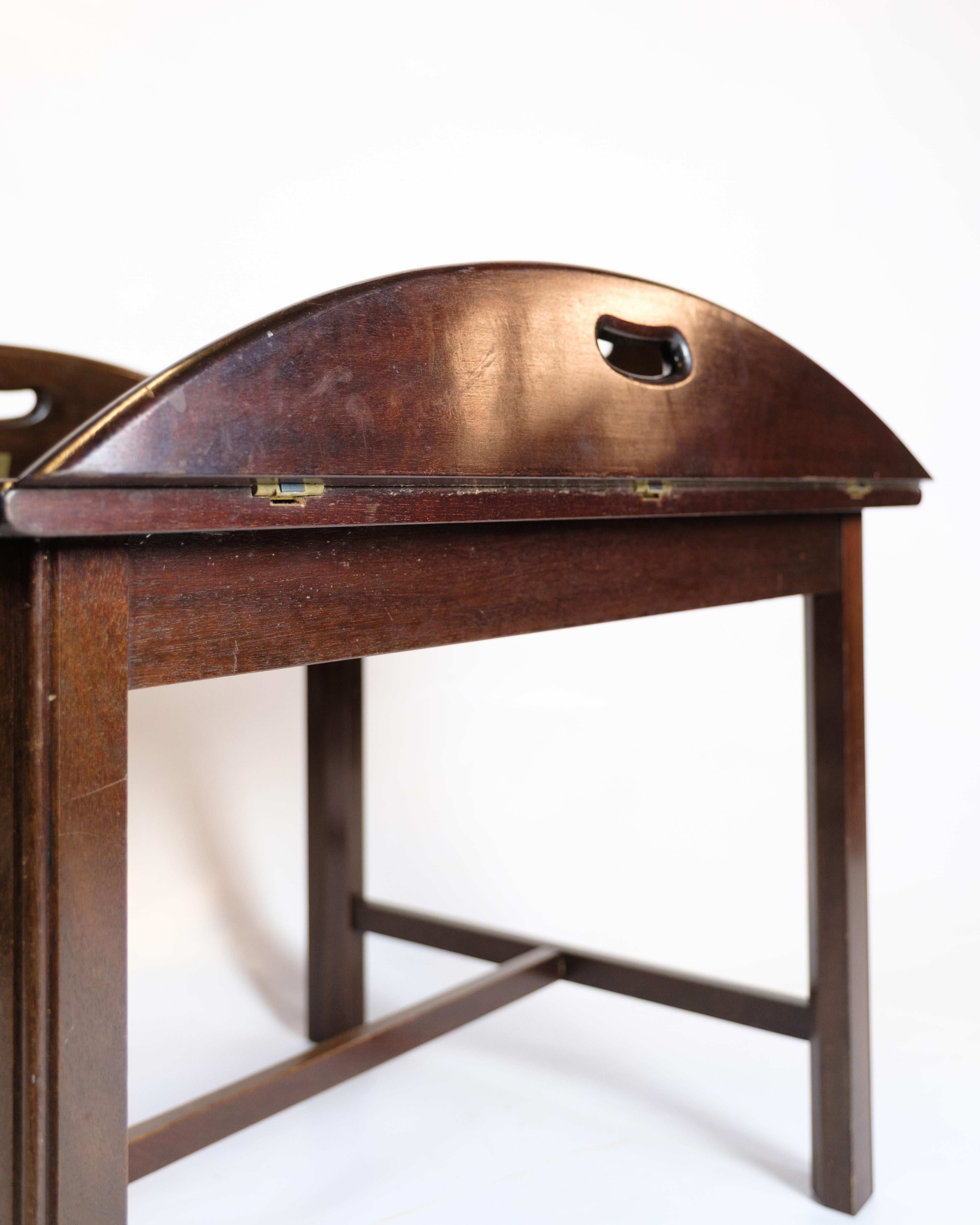 Mesa de mayordomo de caoba, diseño danés de los años 60 en venta 7