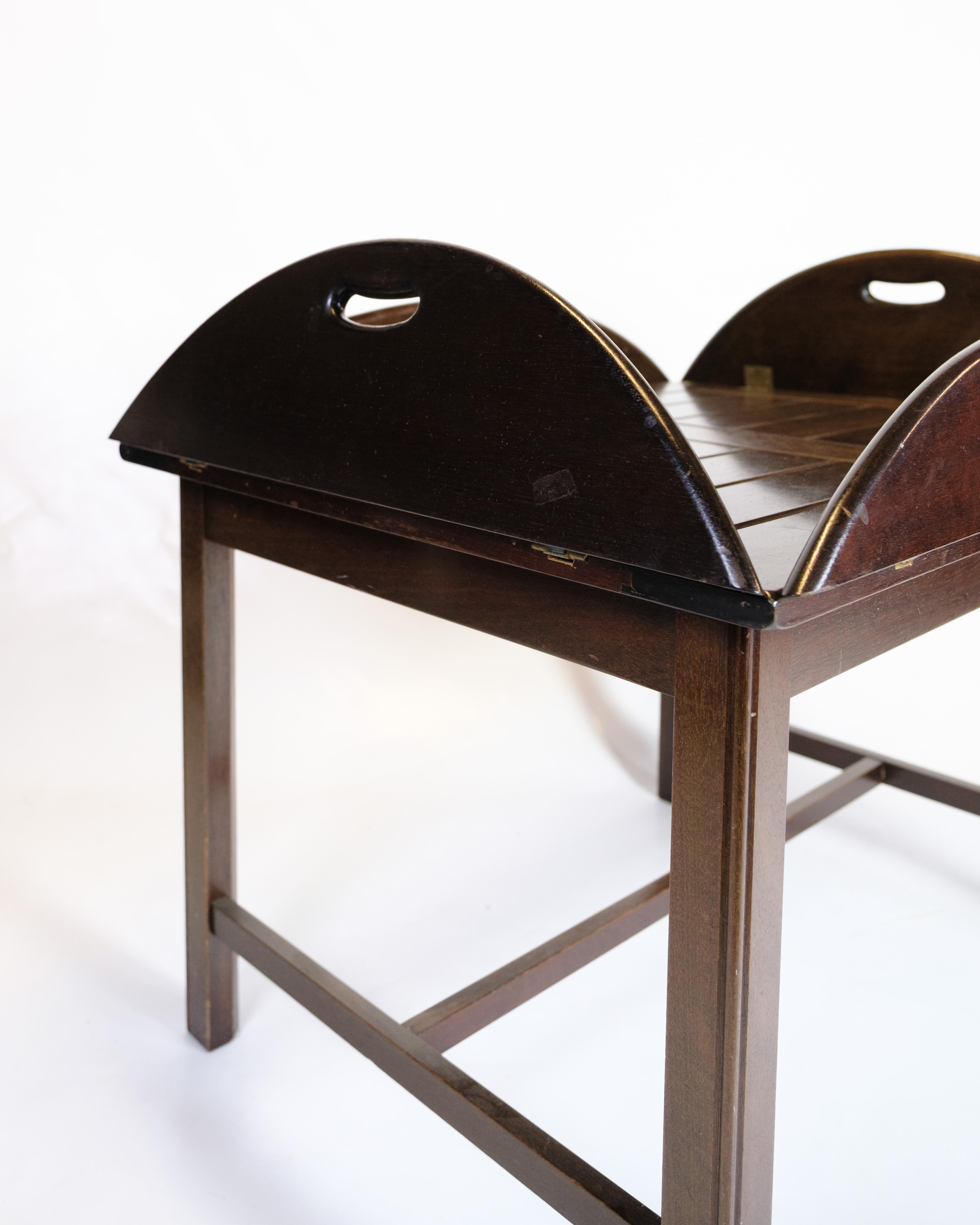 Mesa de mayordomo de caoba, diseño danés de los años 60 en venta 8