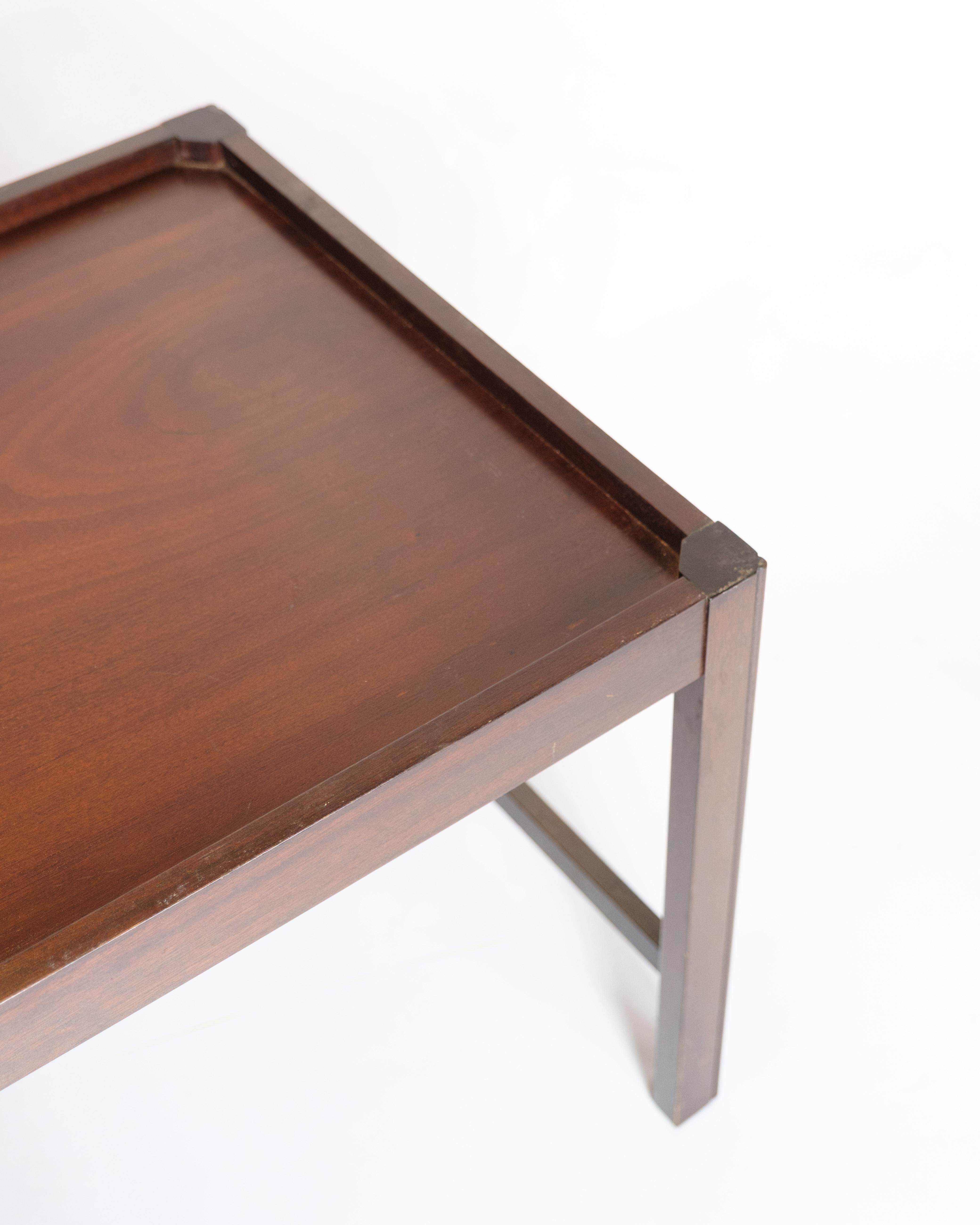 Mesa de mayordomo de caoba, diseño danés de los años 60 en venta 11