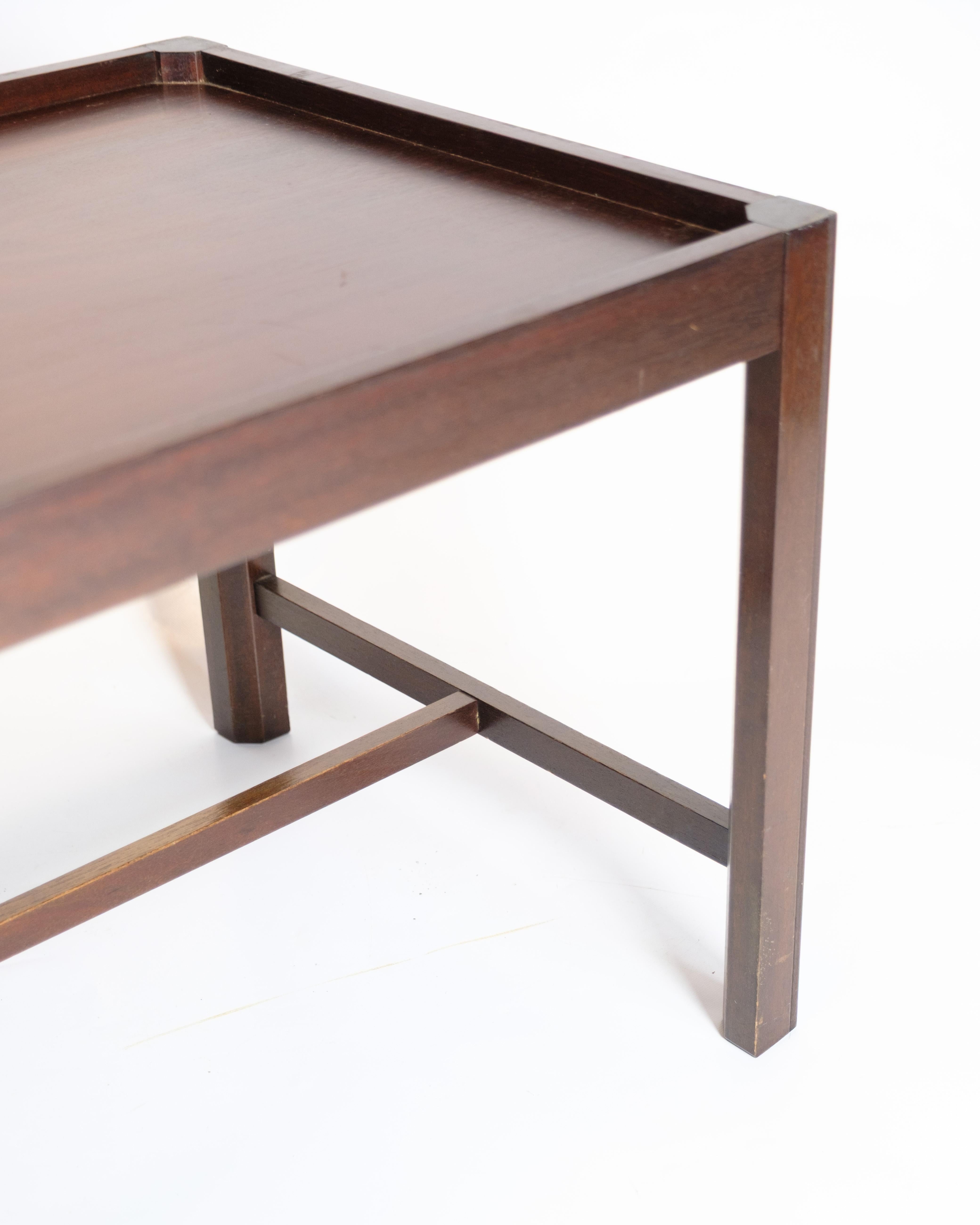 Mesa de mayordomo de caoba, diseño danés de los años 60 en venta 12