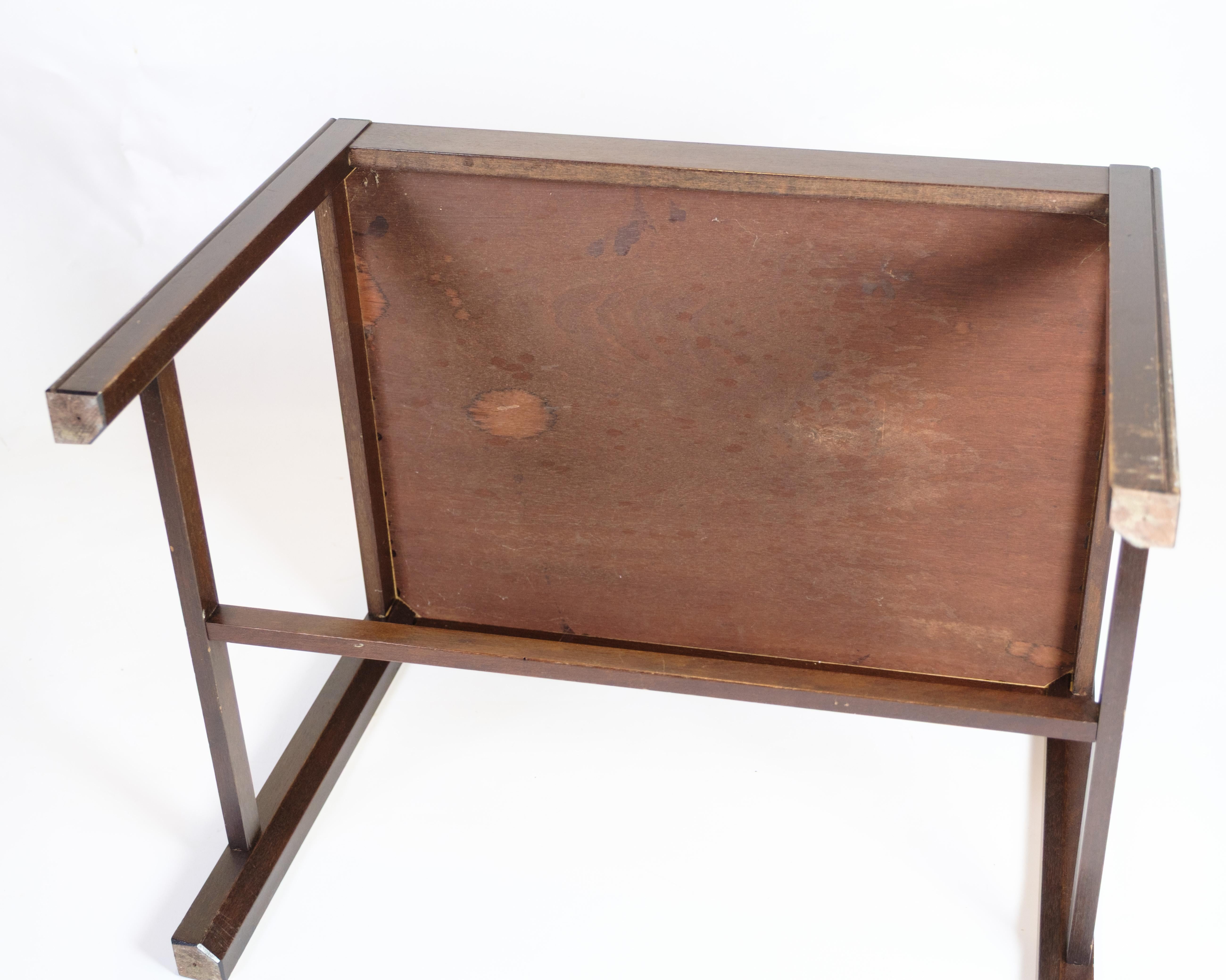 Mesa de mayordomo de caoba, diseño danés de los años 60 en venta 13