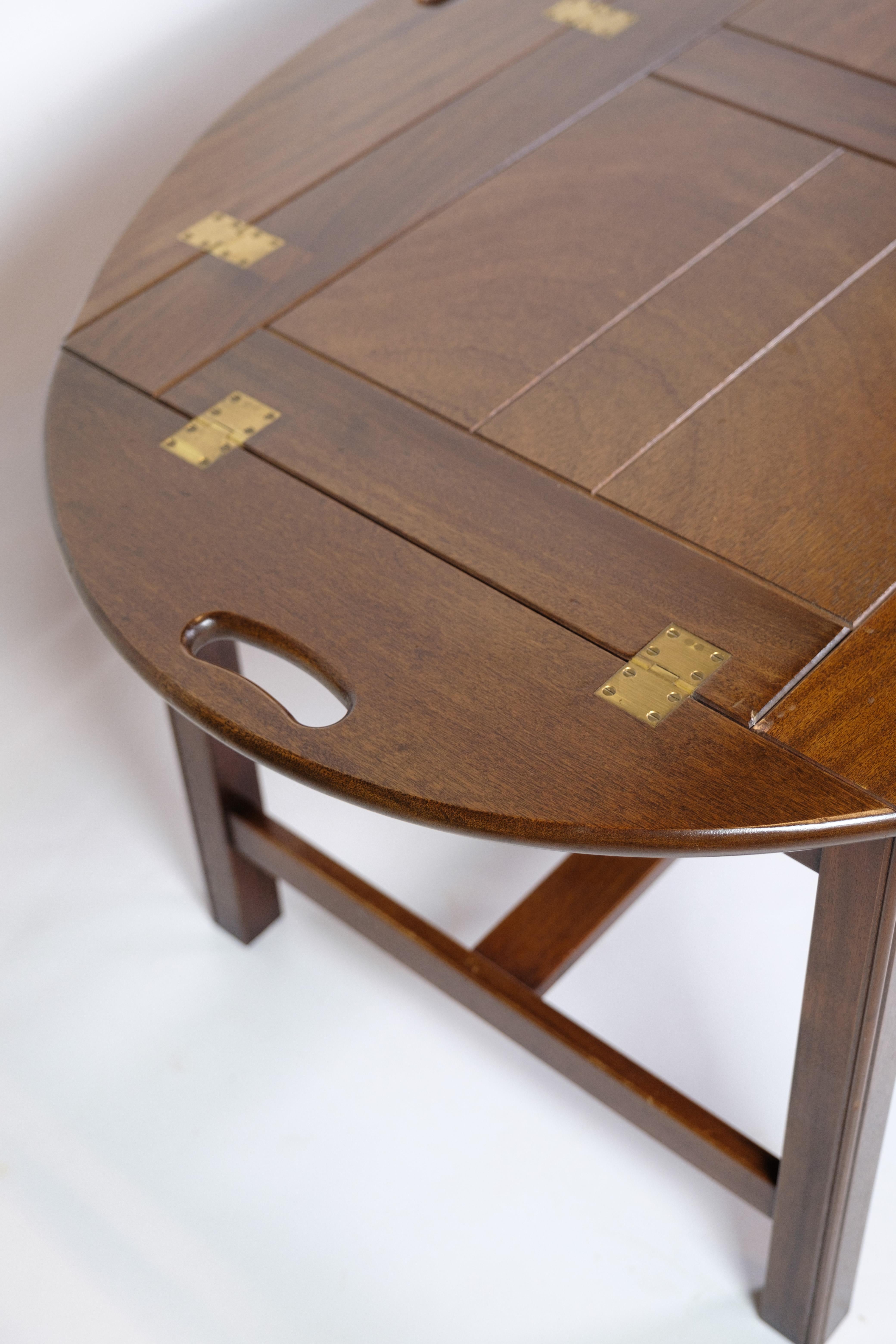 Mid-20th Century Butler Table Made In Mahogany, Danish Design From 1960s
