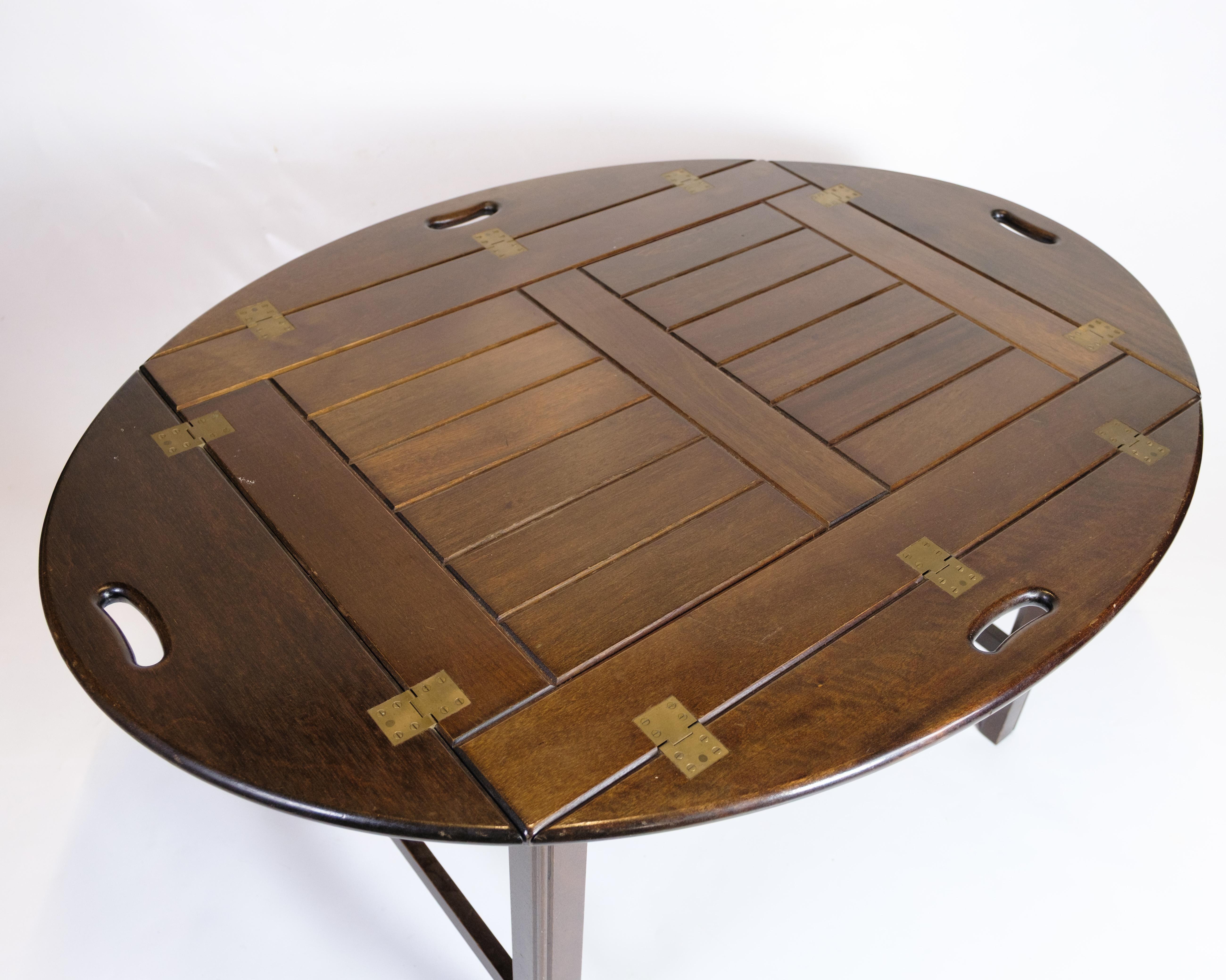 Mesa de mayordomo de caoba, diseño danés de los años 60 mediados del siglo XX en venta