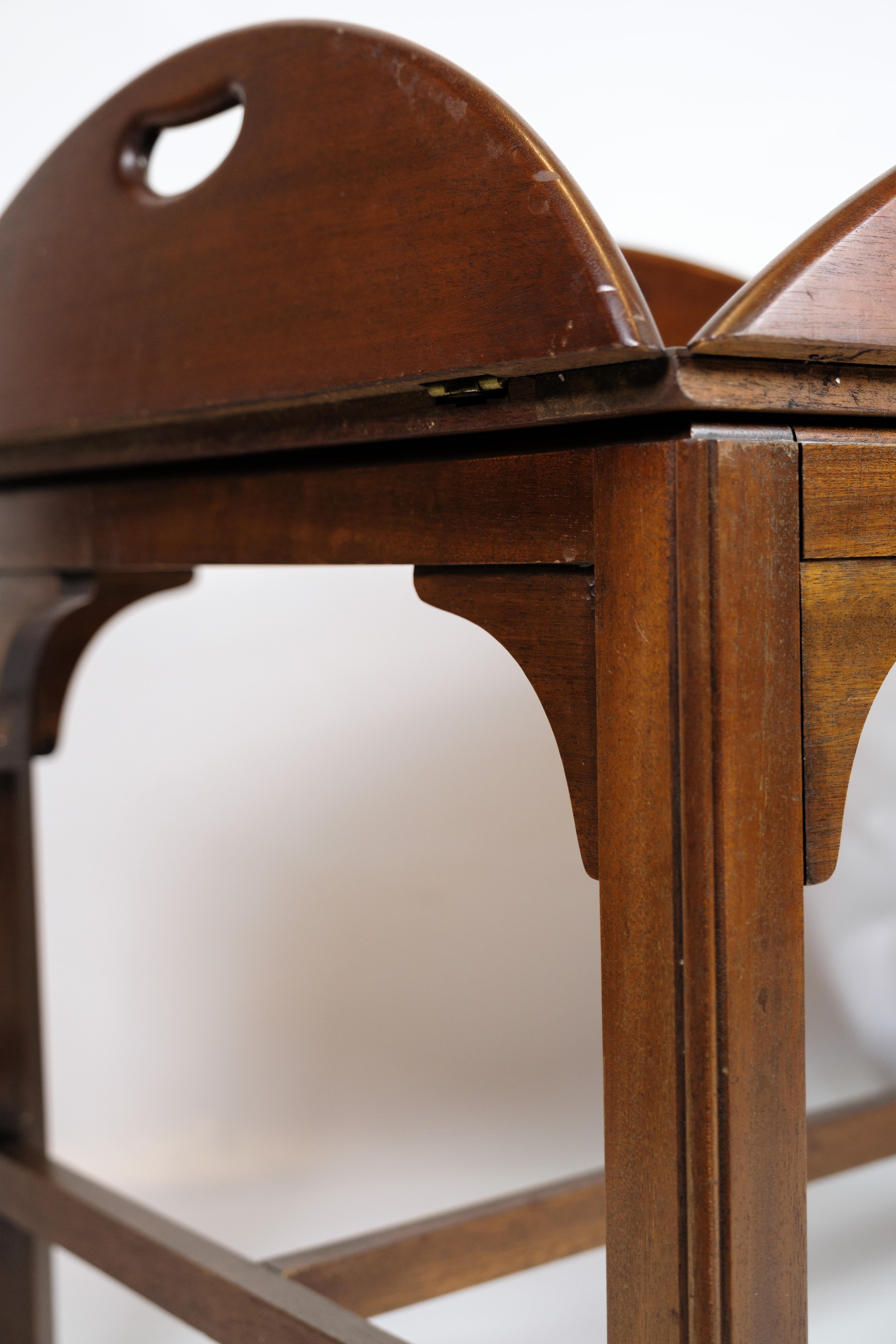 Butler Tisch aus Mahagoni, dänisches Design aus den 1960er Jahren im Angebot 1