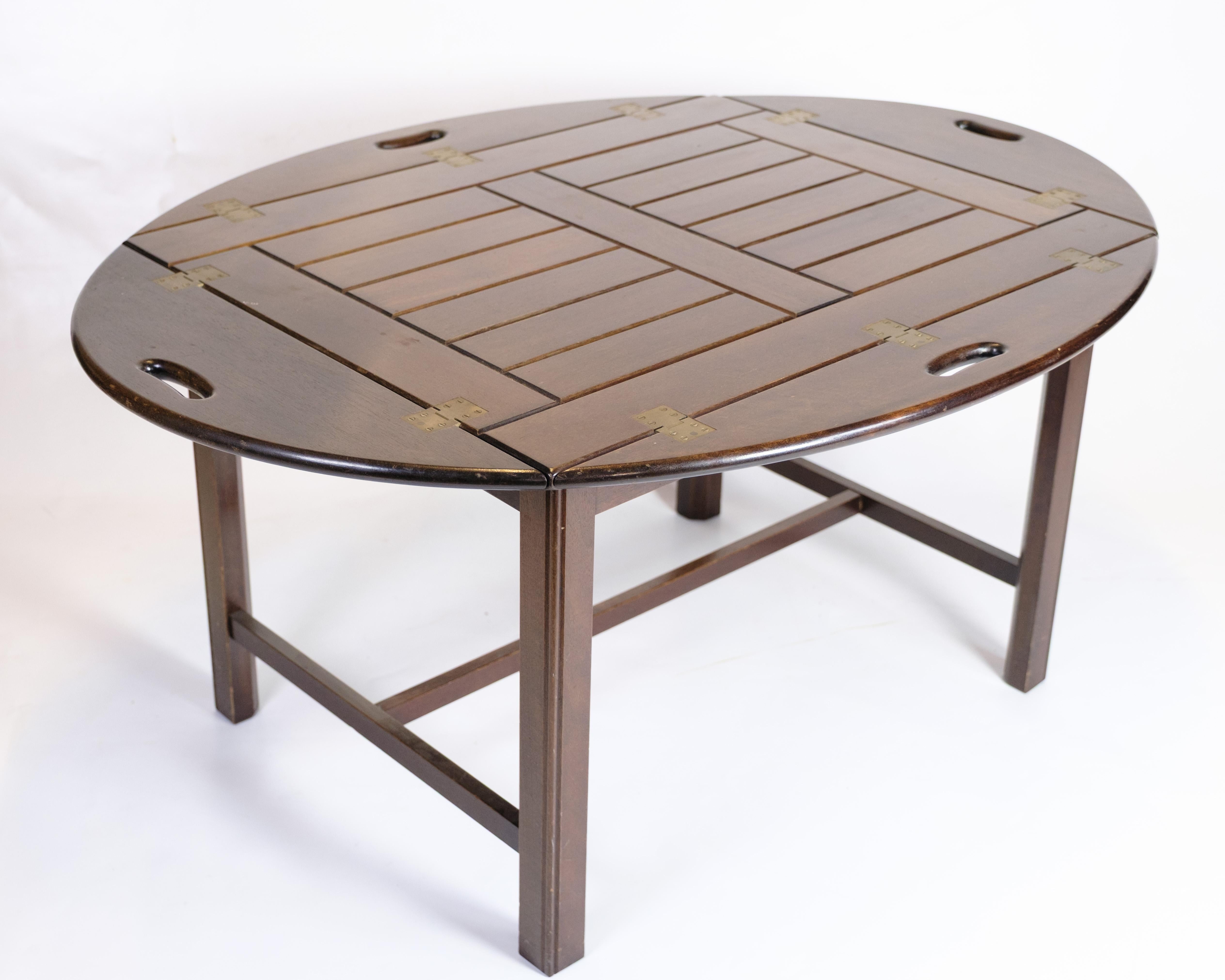 Mesa de mayordomo de caoba, diseño danés de los años 60 en venta 1