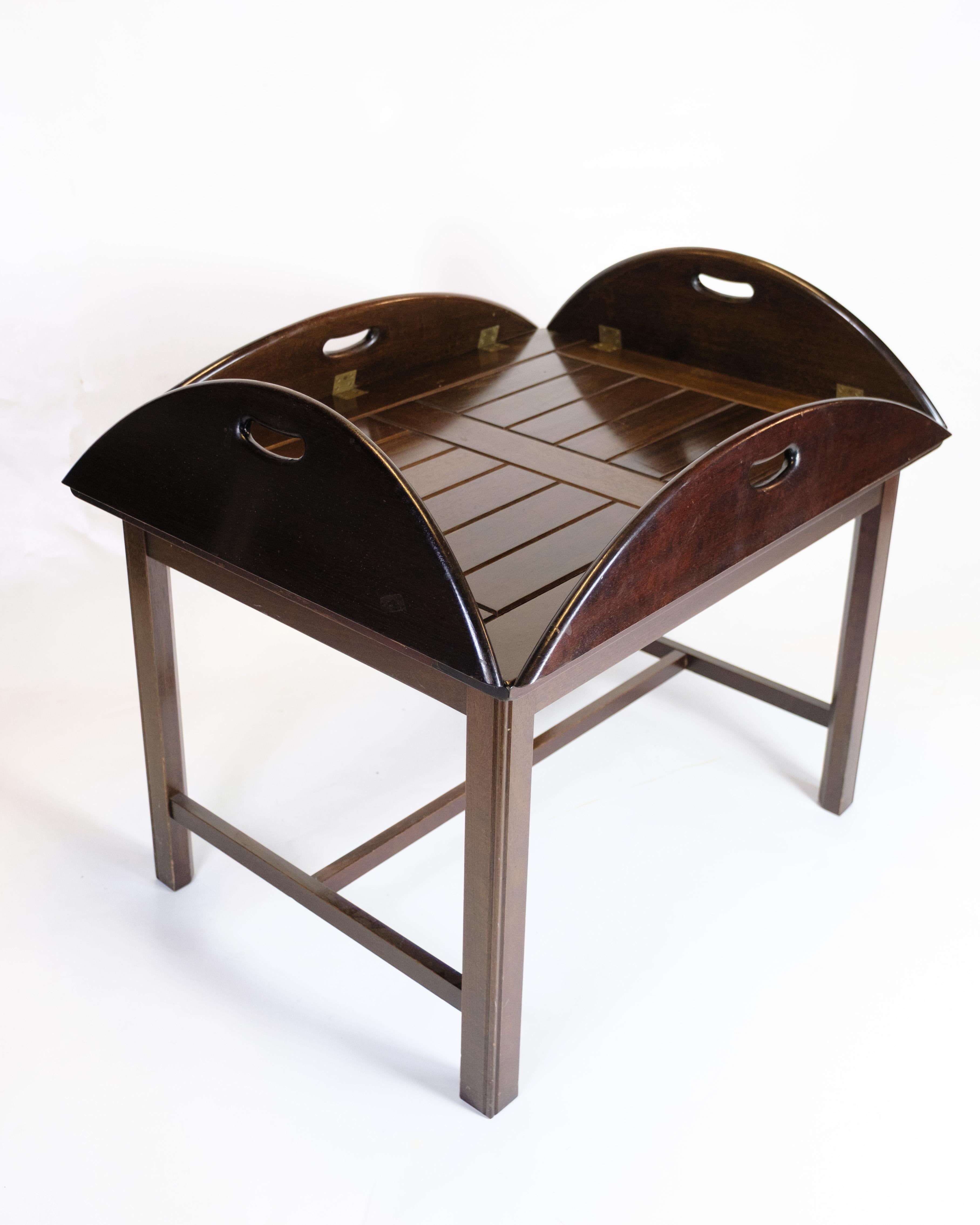 Mesa de mayordomo de caoba, diseño danés de los años 60 en venta 2