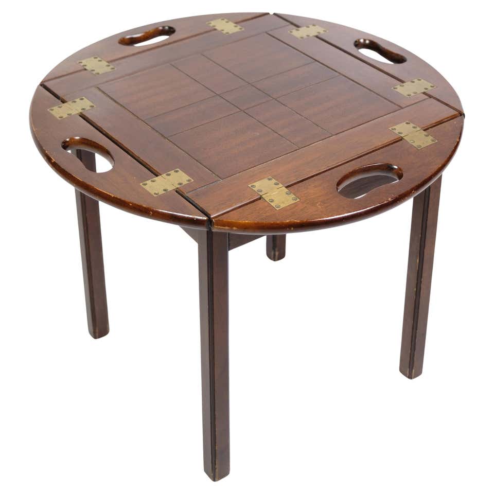 Butler Table Made In Mahogany, Danish Design From 1960s For Sale at 1stDibs