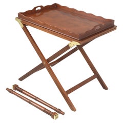 Vintage Butler Tray Table by Baker Solid Mahogany Extends 7' Serving Table High Quality