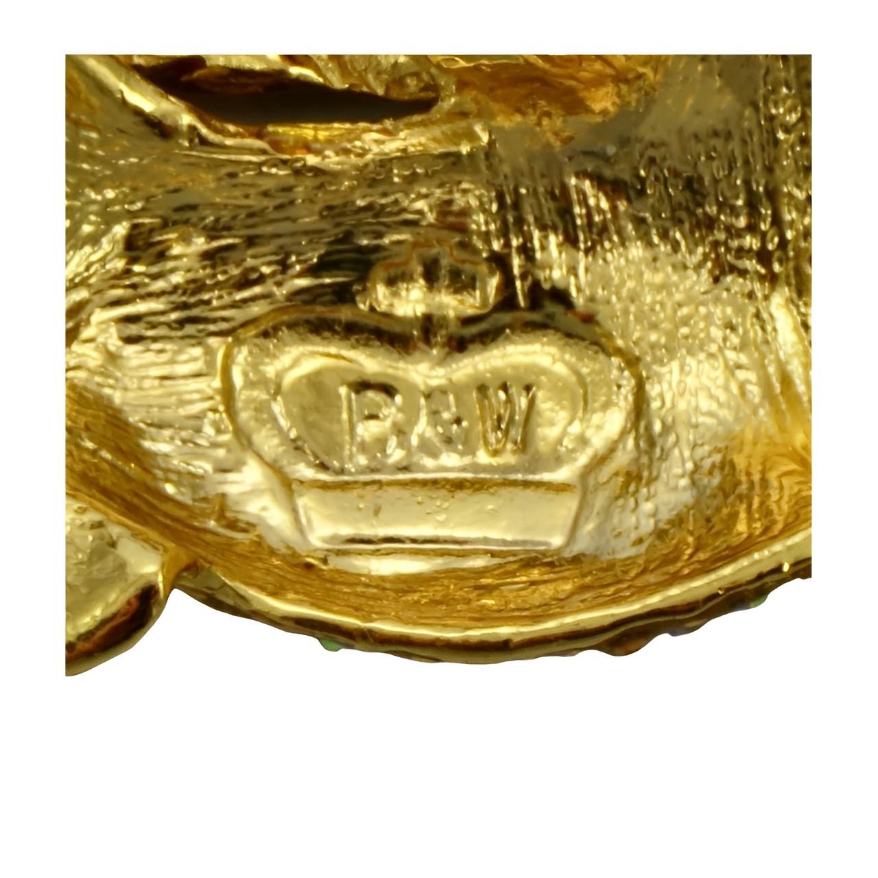 Butler & Wilson Vergoldete und goldene Aurora Borealis Kristall Pegasus Brosche im Zustand „Gut“ im Angebot in London, GB
