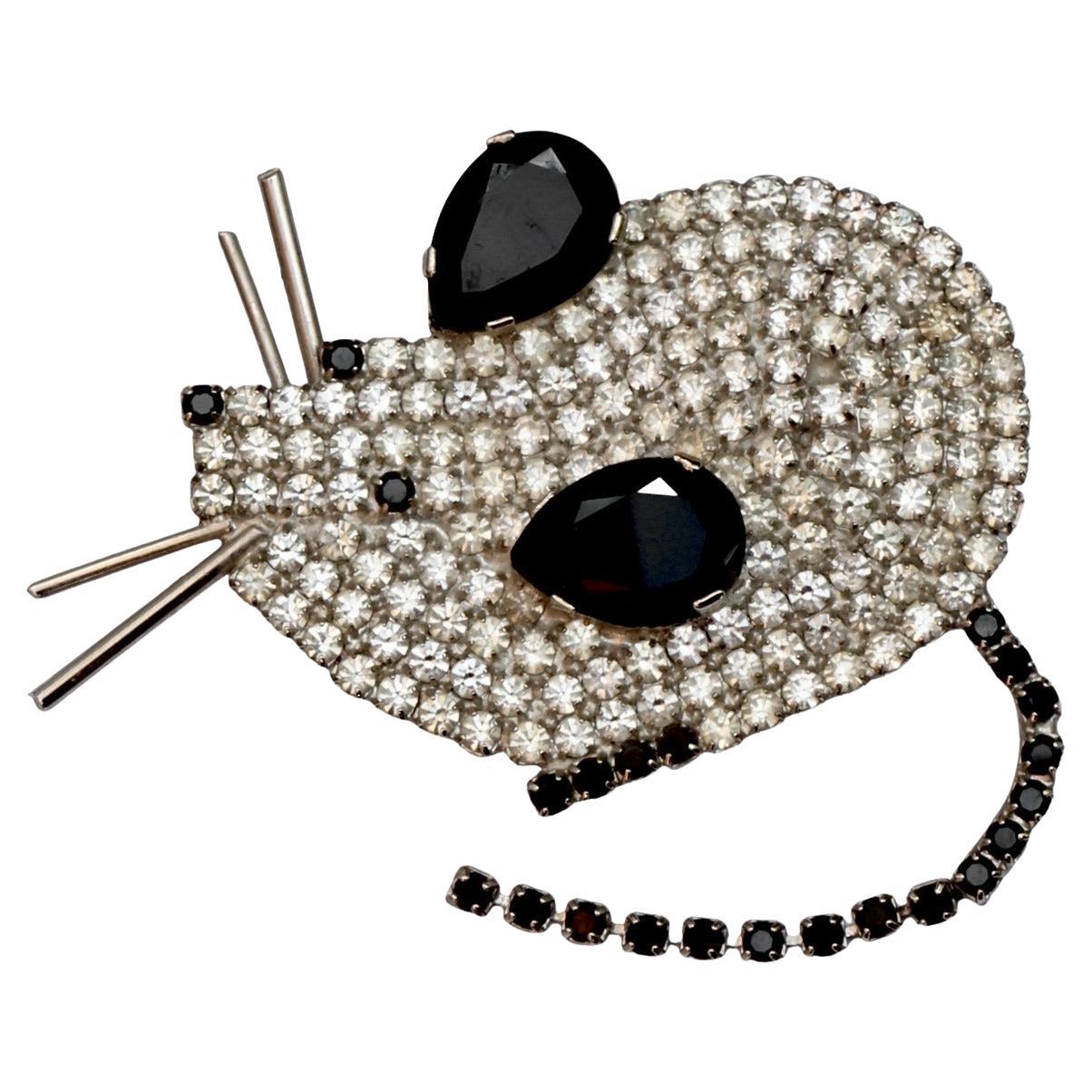 Butler
Wilson Spilla per mouse placcata in argento con strass