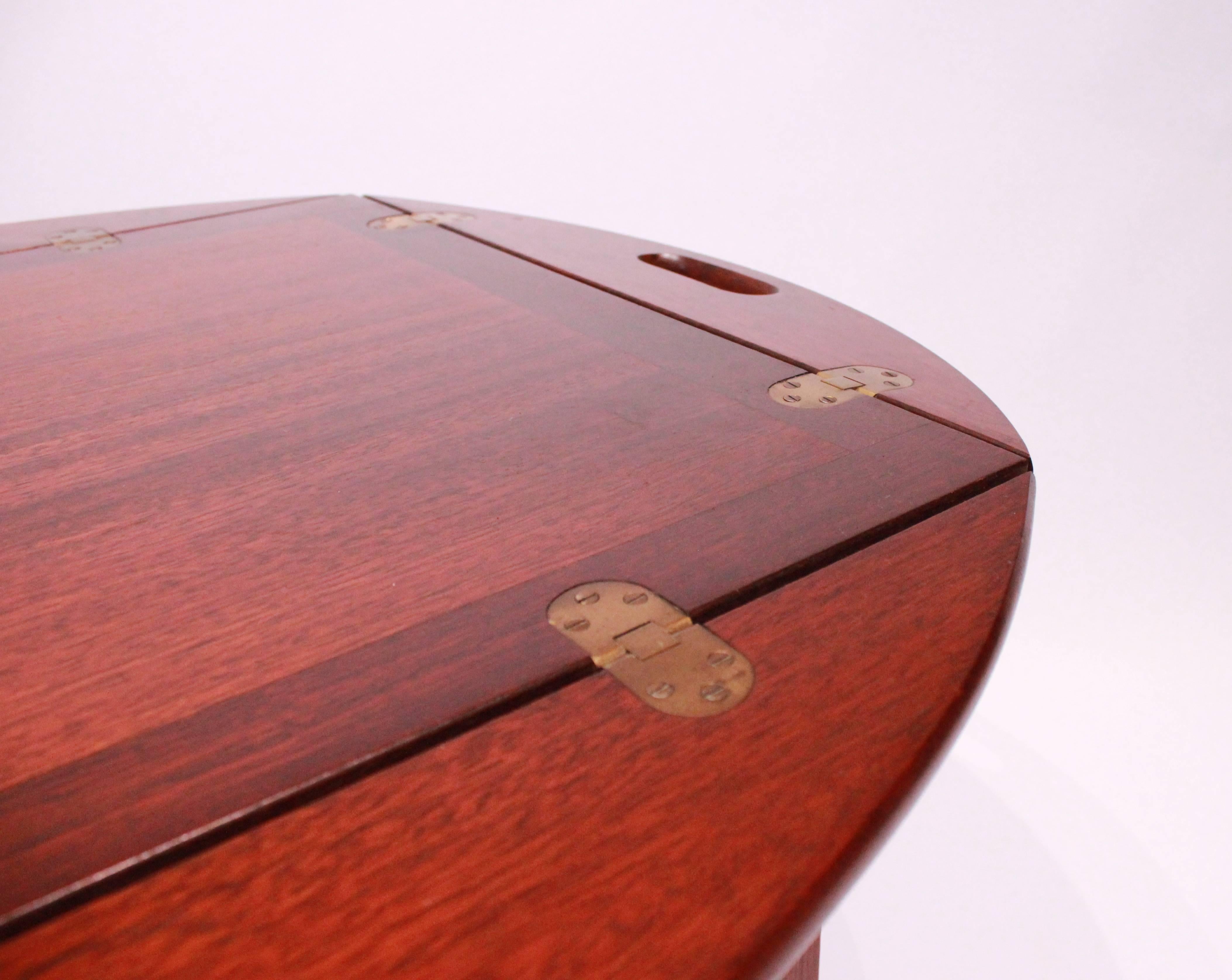 Butler's Tray in Polished Mahogany from the 1960s of Danish Design 2