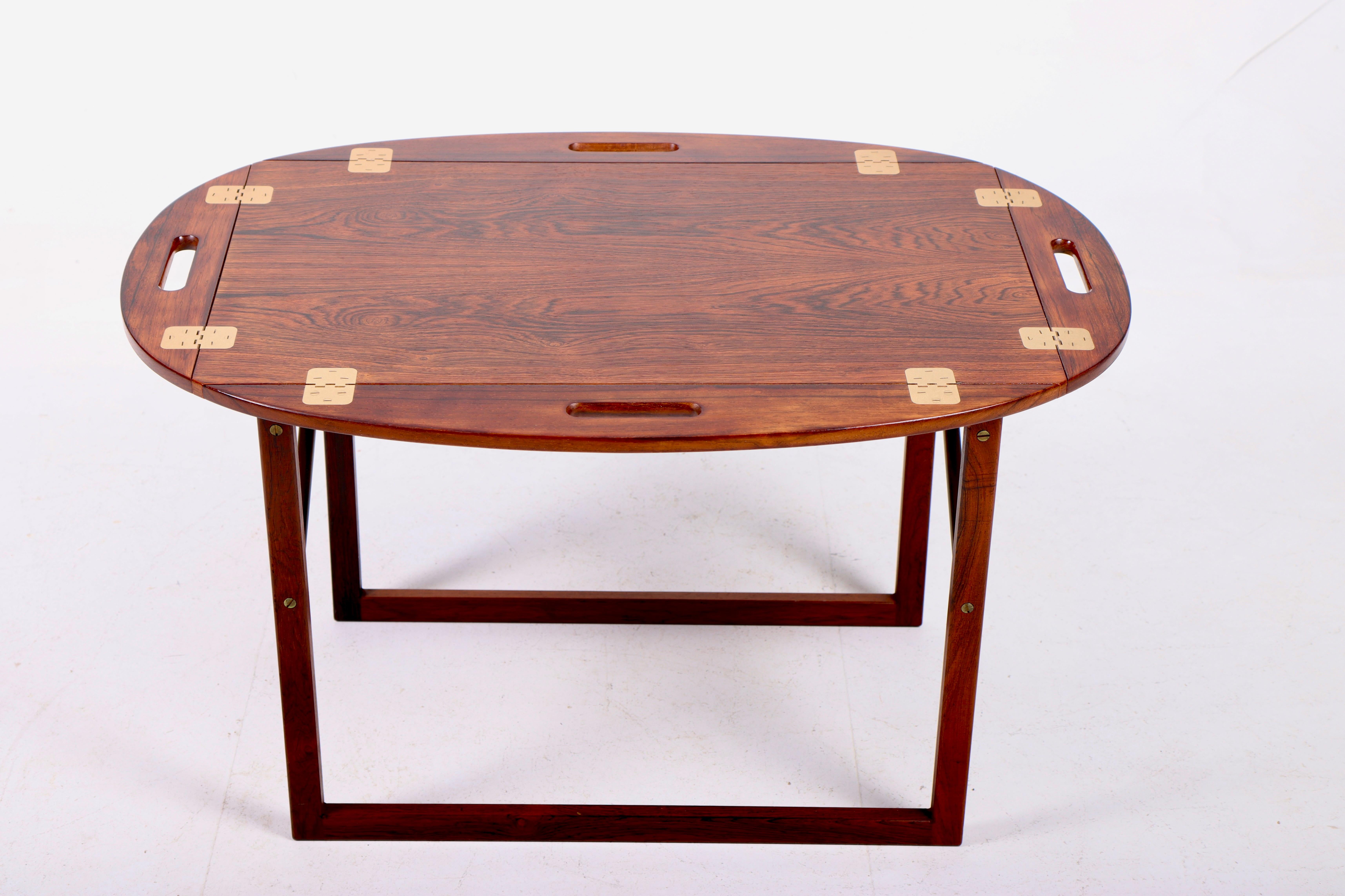 Butlers Tray in Rosewood by Svend Langkilde, Danish Midcentury, 1950s In Good Condition In Lejre, DK