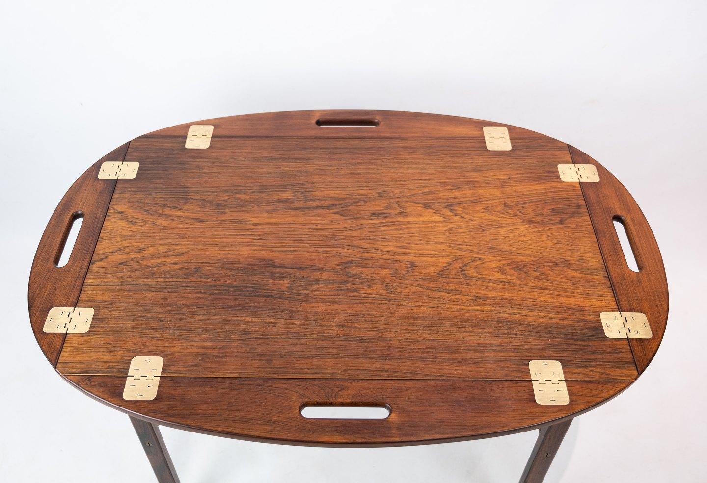 Danish Butler's Tray in Rosewood Designed by Svend Langkilde from the 1960s