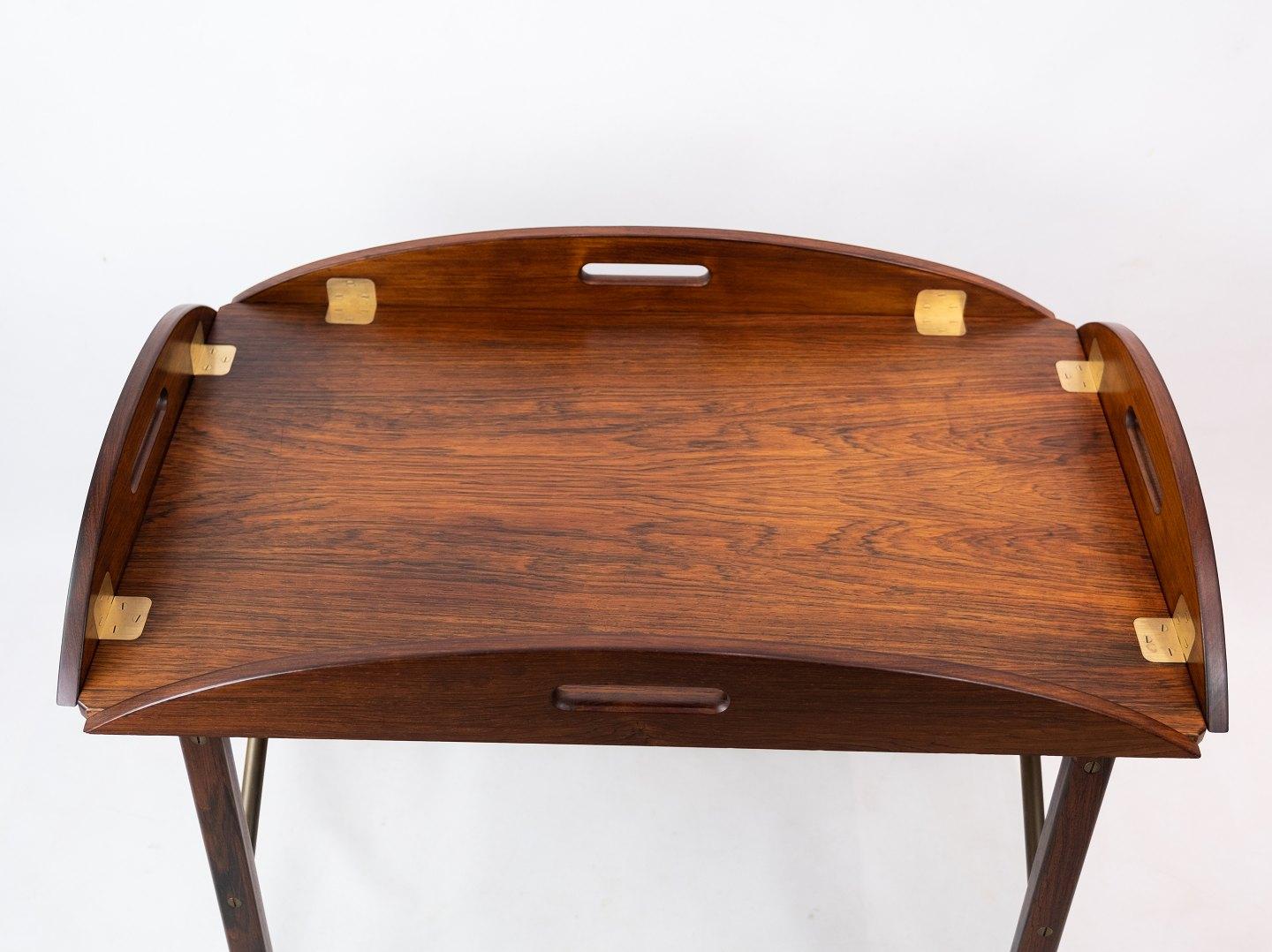 Butler's Tray in Rosewood Designed by Svend Langkilde from the 1960s In Good Condition In Lejre, DK