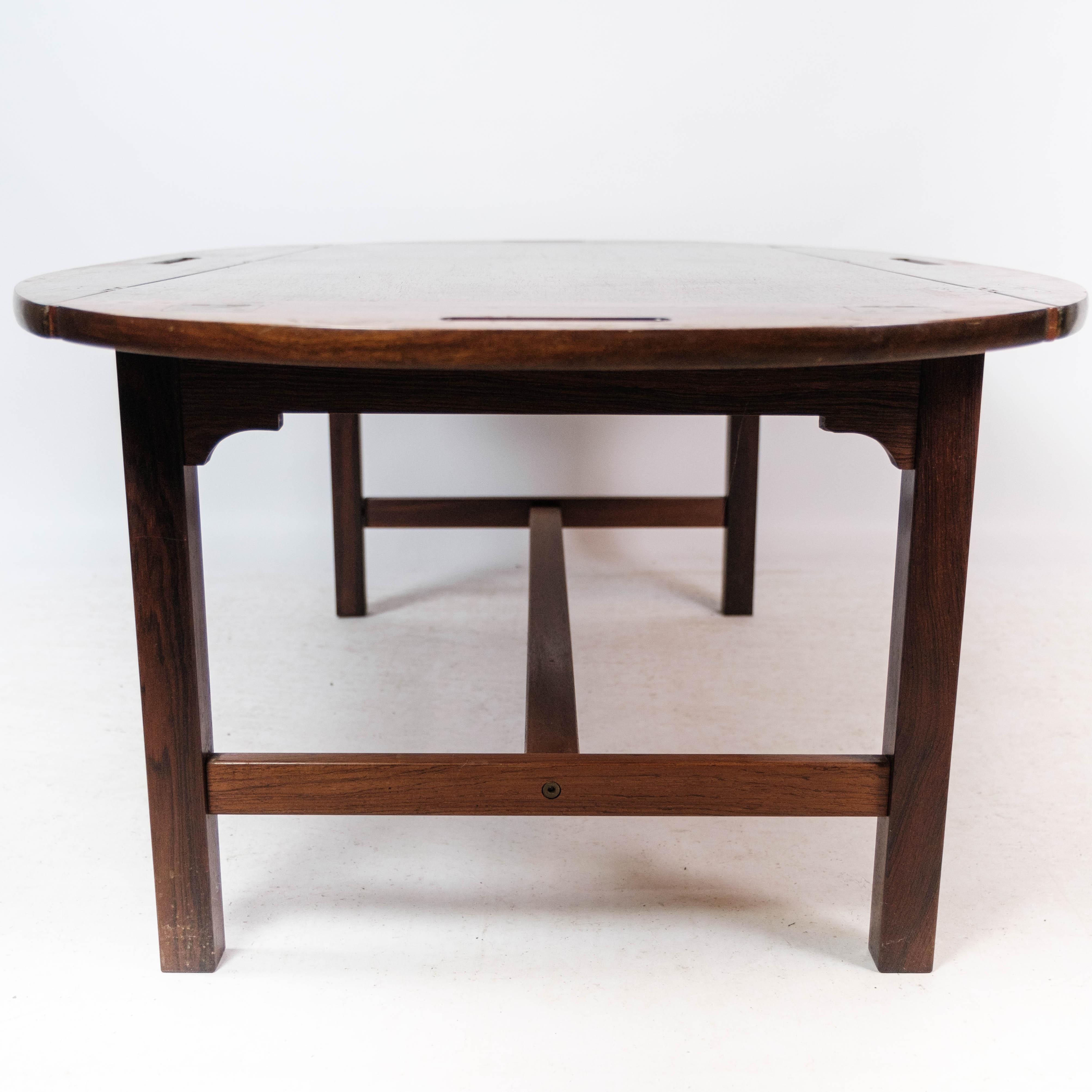 Butler's Tray Made In Rosewood Of Danish Design From 1960s For Sale 5