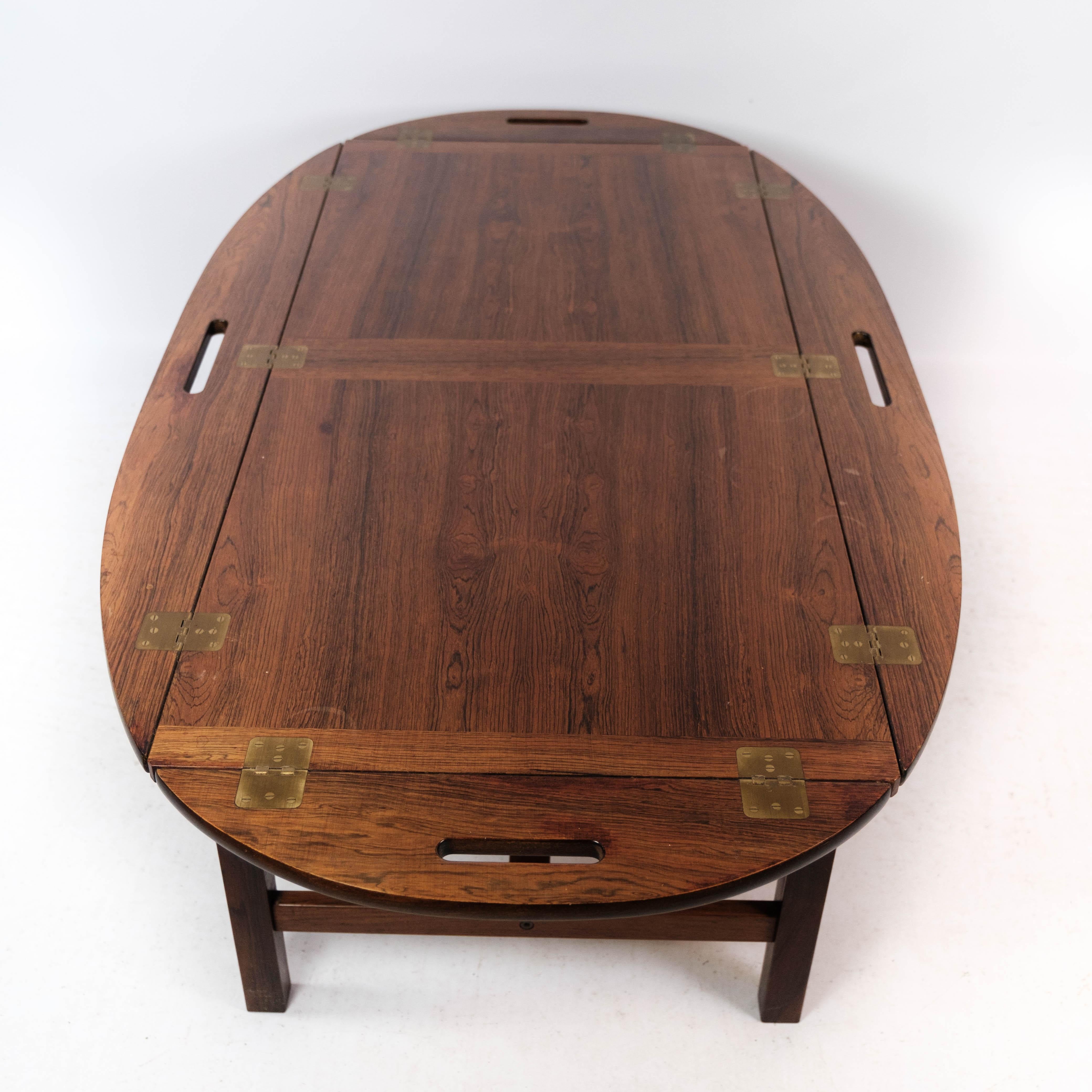 Butler's Tray Made In Rosewood Of Danish Design From 1960s For Sale 6