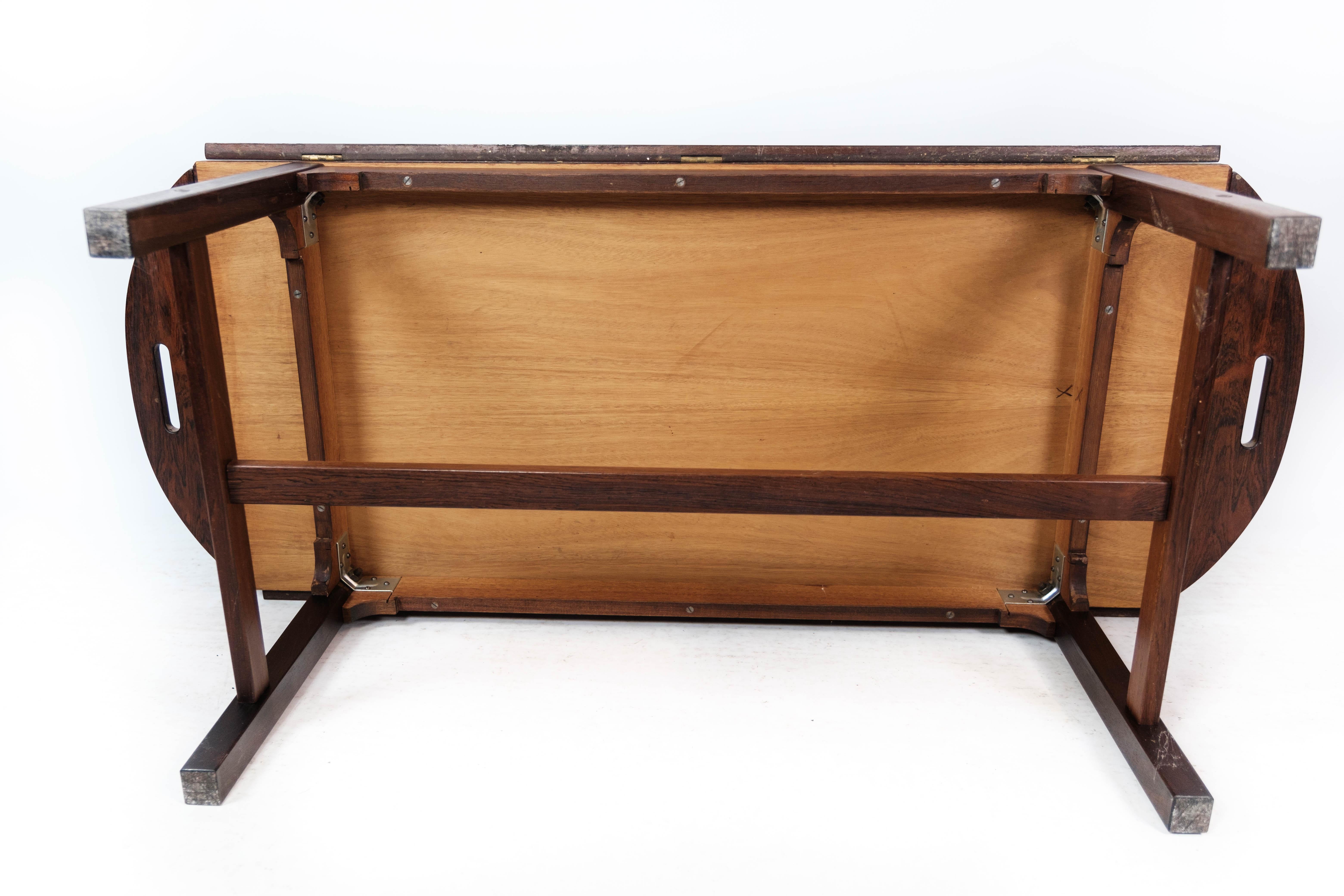 Butler's Tray Made In Rosewood Of Danish Design From 1960s For Sale 7
