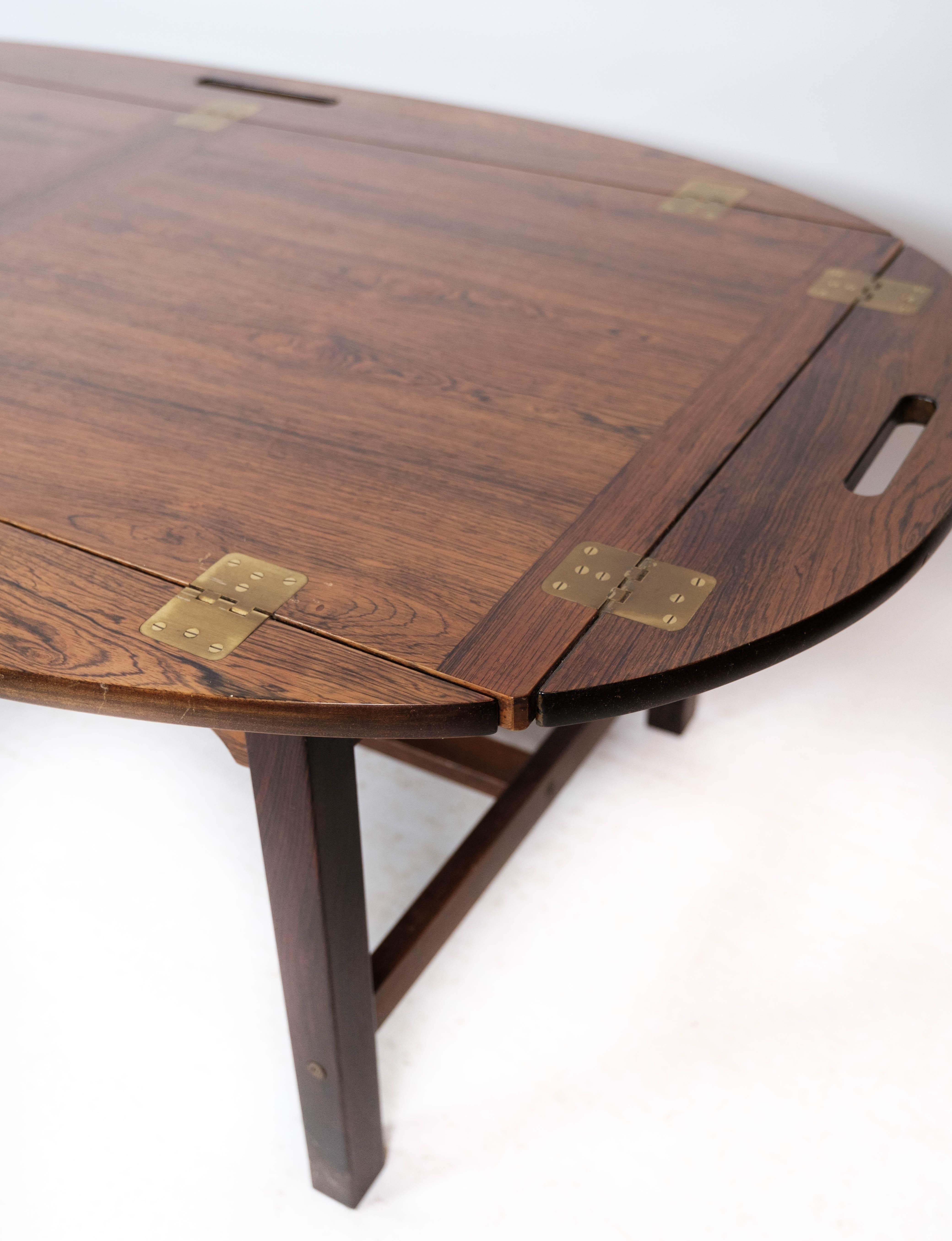 Mid-Century Modern Butler's Tray Made In Rosewood Of Danish Design From 1960s For Sale