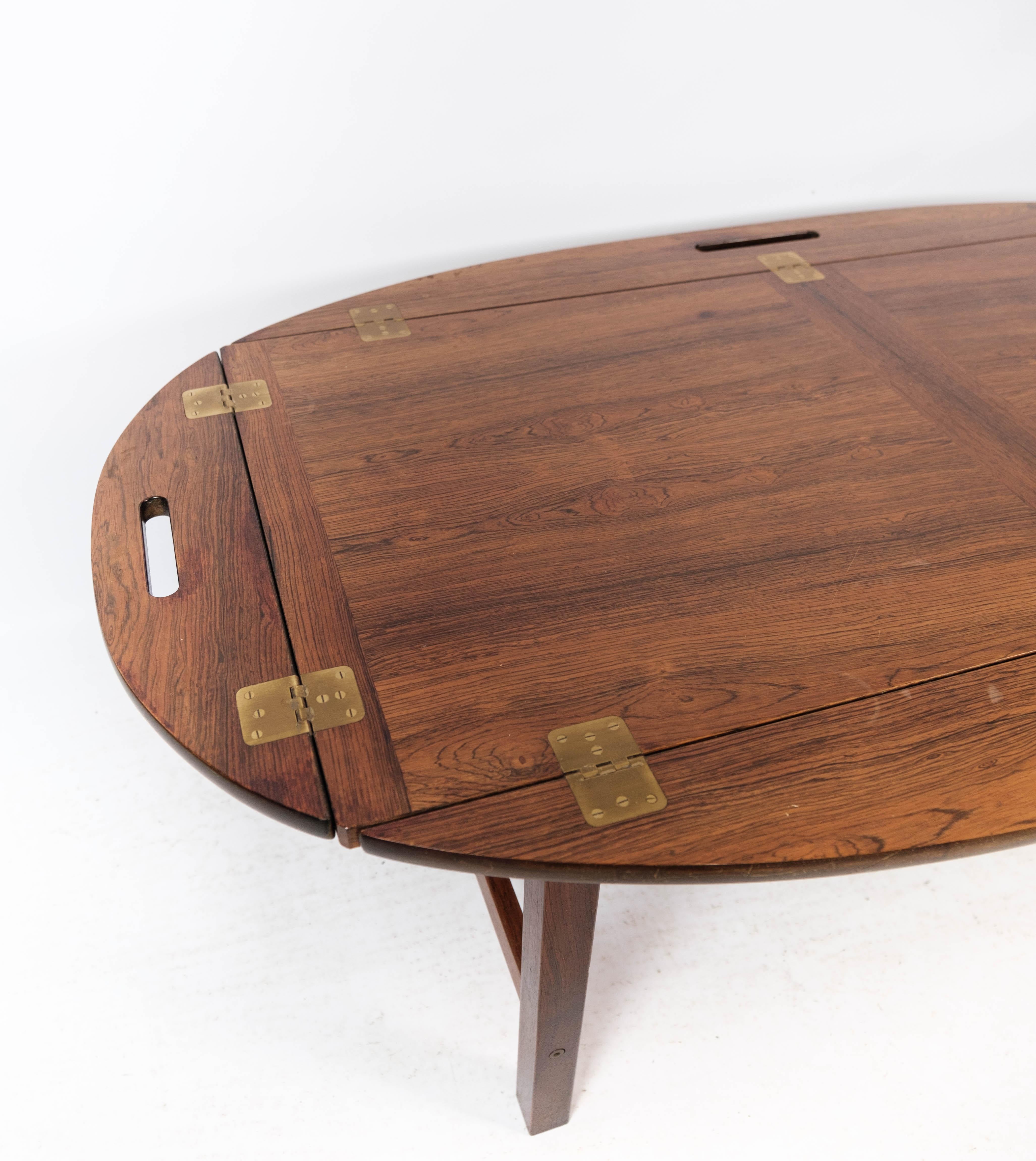 Butler's Tray Made In Rosewood Of Danish Design From 1960s For Sale 1