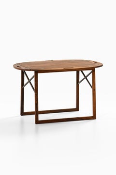 Butler's Tray Table in Rosewood and Brass by Svend Langkilde, 1950s