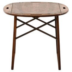 Tavolino da salotto in palissandro e ottone di Svend Langkilde, anni '50