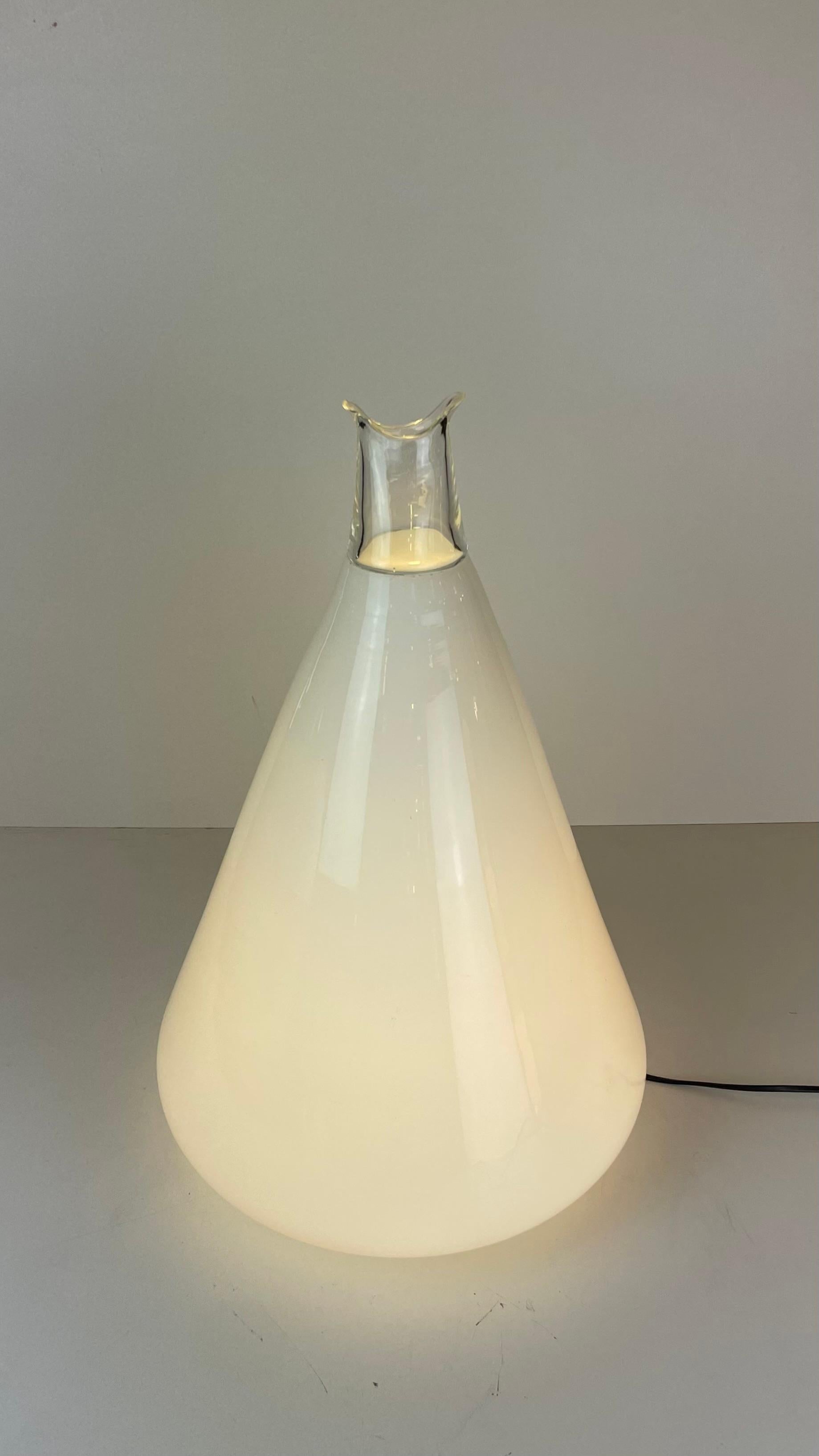 Verre BUTO, lampe de table de Noti Massari pour Leucos, 1970 en vente