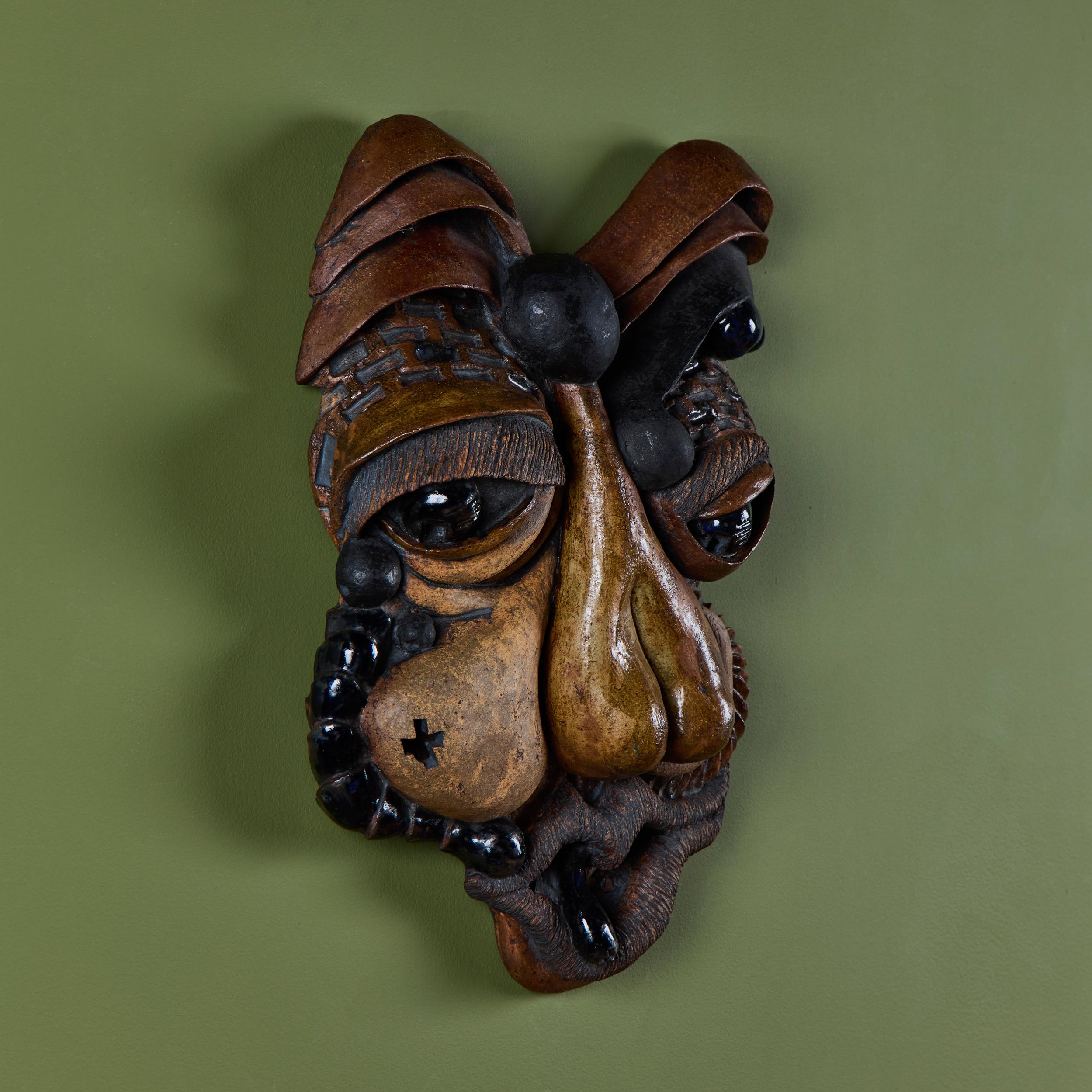 Hand-Carved Butt Nose Chest Piece 1 by Dale Wolfield For Sale