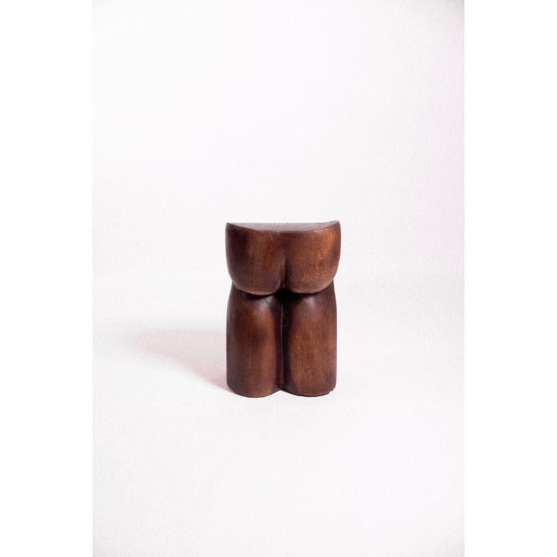 Butt stool by Chuch Estudio
(Handmade in México)
Materials: parota solid wood
Dimensions: 38 x 40 x H 60 cm 

Also available: different finishes.

Chuch Estudio is a design studio established in Mérida Yucatán. A creative partnership by an