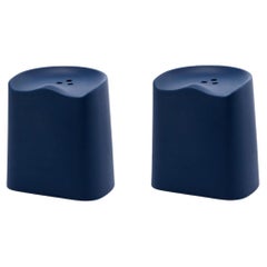 Sgabelli Butt, Sh490, set di due, blu navy, di Established & Sons