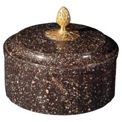 Butter Casket Empire Bronze Porphyry Sweden \\\'800