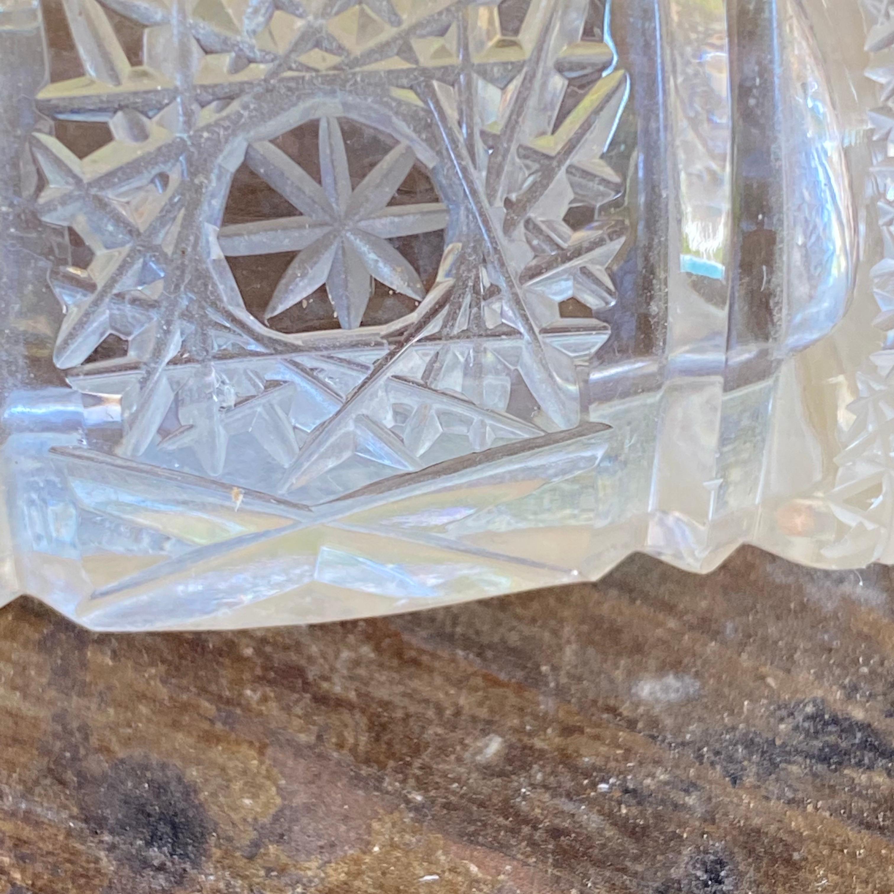 Butter Dish in Beveled Glass or Crystal, France 1970 For Sale 5