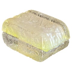 Retro Butter Dish in Beveled Glass or Crystal, France 1970