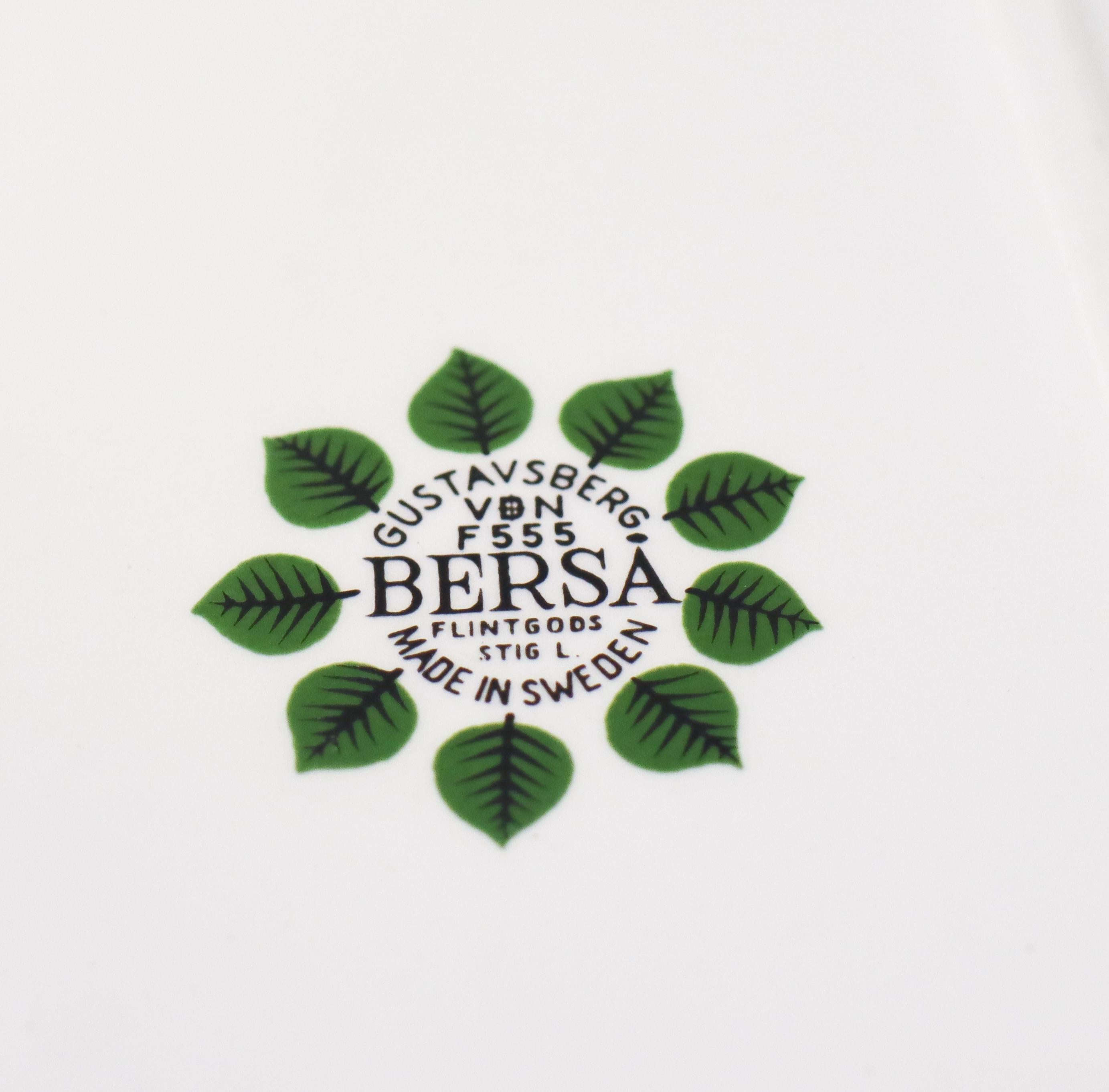 Plato para mantequilla, Stig Lindberg, Gustavsberg, Suecia, Berså / Bersa Hojas Verdes siglo XX en venta