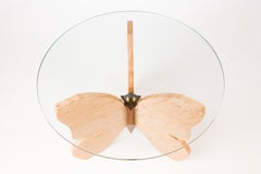 -ButterFireFly-  Butterfly Birds Eye Maple, Mahogany, Gold Leaf, Lacquer