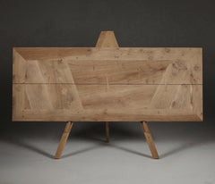 Tavolo da pranzo Butter Fly in Oak Oak inglese recuperato, di Jonathan Field