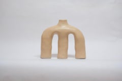 Butter Milk Anatomia Sutil Stoneware Vase by Camila Apaez