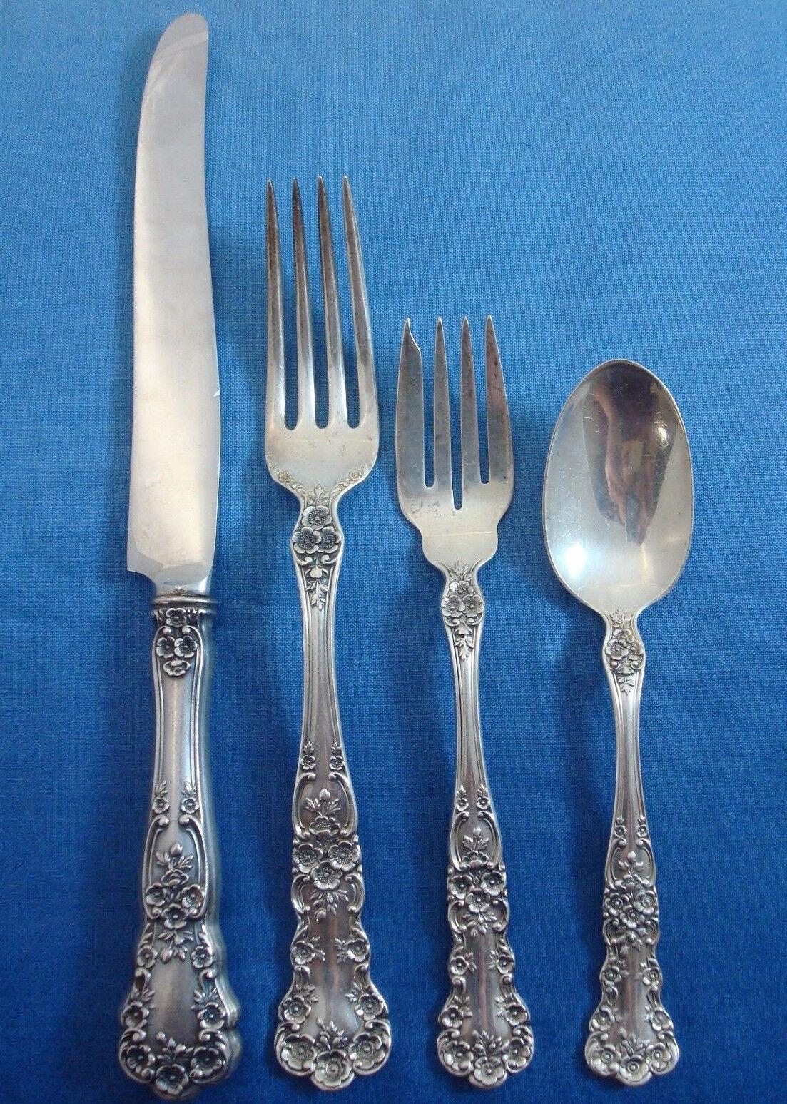 Buttercup by Gorham Set di posate in argento sterling per 18 persone Servizio 133 pezzi In condizioni ottime in vendita a Big Bend, WI