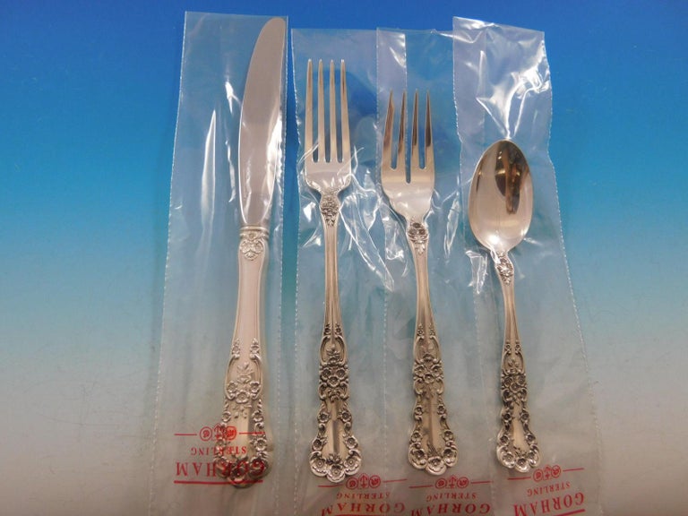 Buttercup by Gorham Sterling Silver Flatware Service Set 82 Pcs Place