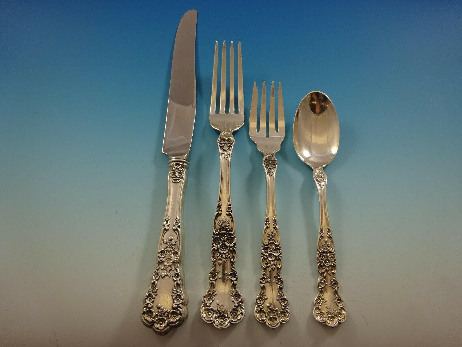 Buttercup by Gorham Sterling Silver Flatware Set 8 Service 72 Pieces Dinner In Excellent Condition In Big Bend, WI