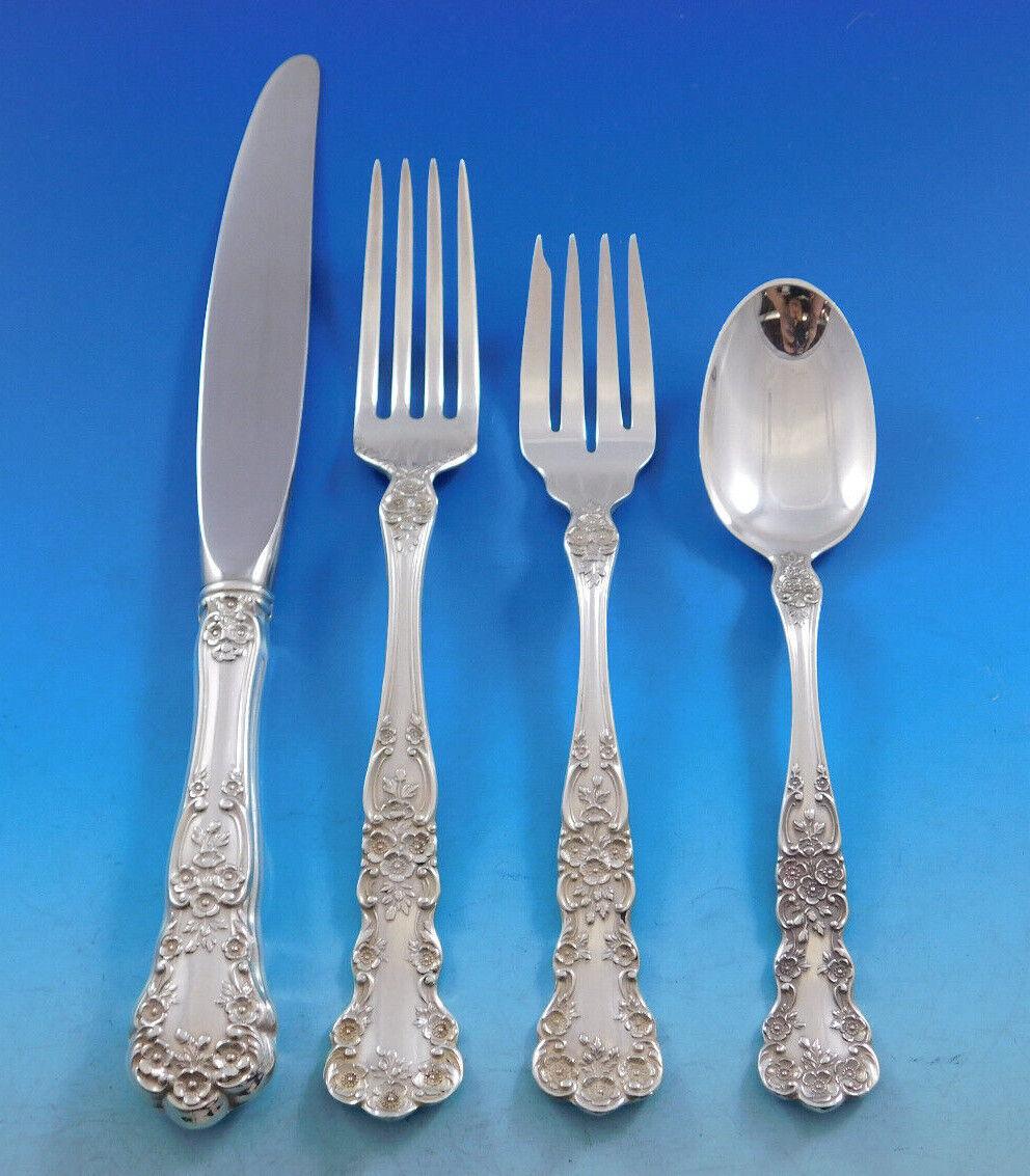 Buttercup by Gorham Sterling Silver Flatware Set for 12 Service 64 Pieces In Excellent Condition For Sale In Big Bend, WI