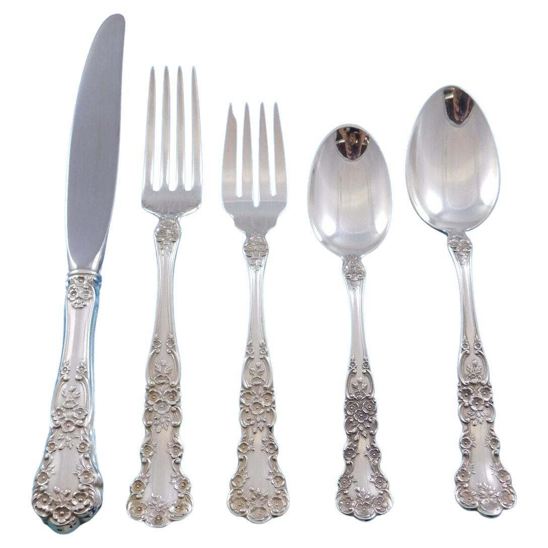 Buttercup by Gorham Sterling Silver Flatware Set for 12 Service 64 Pieces For Sale